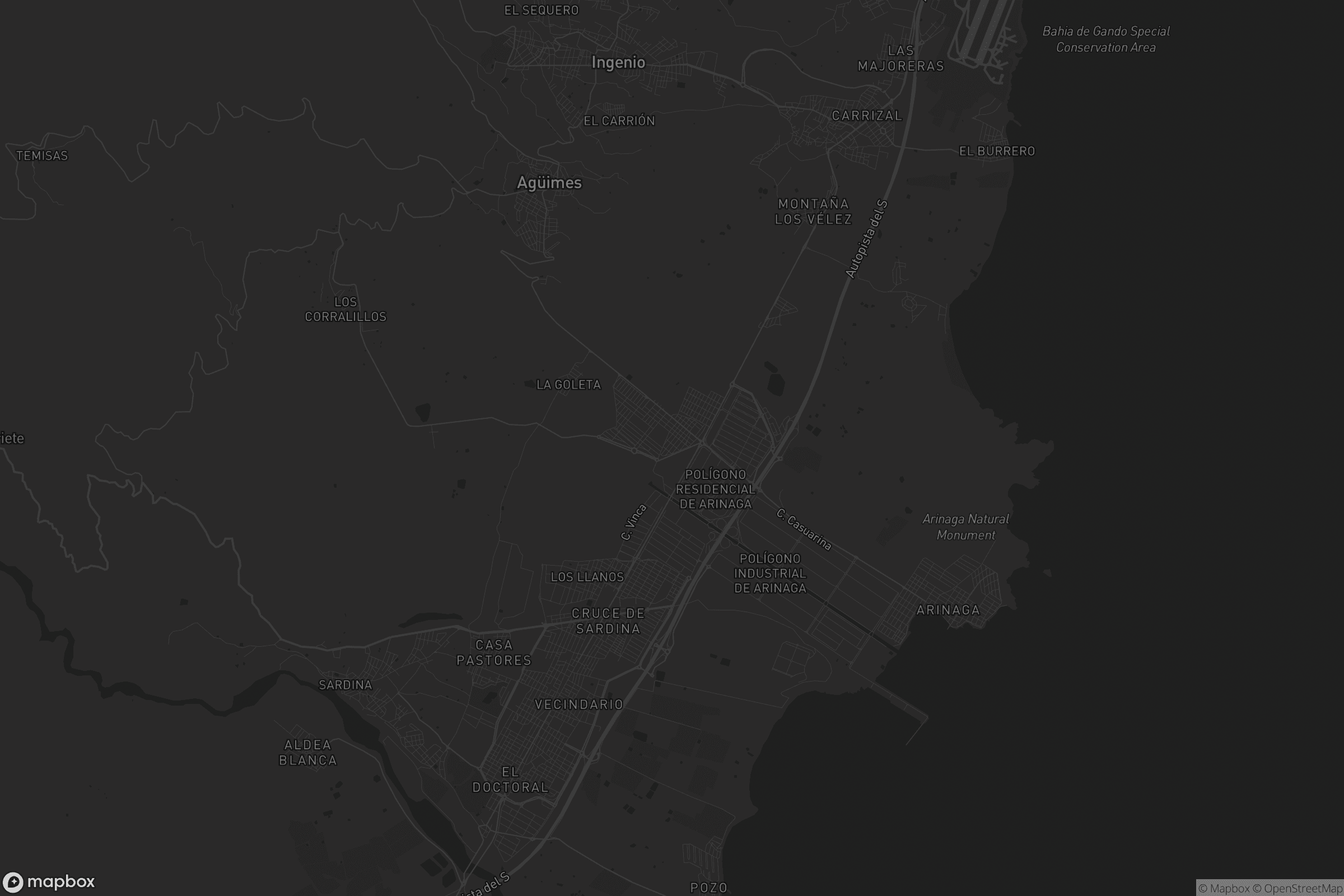 Mapa de Cruce de Arinaga