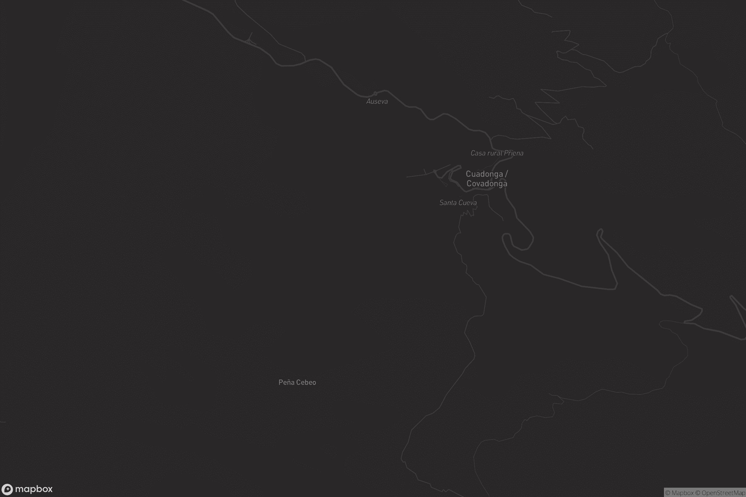 Mapa de Cuadonga / Covadonga