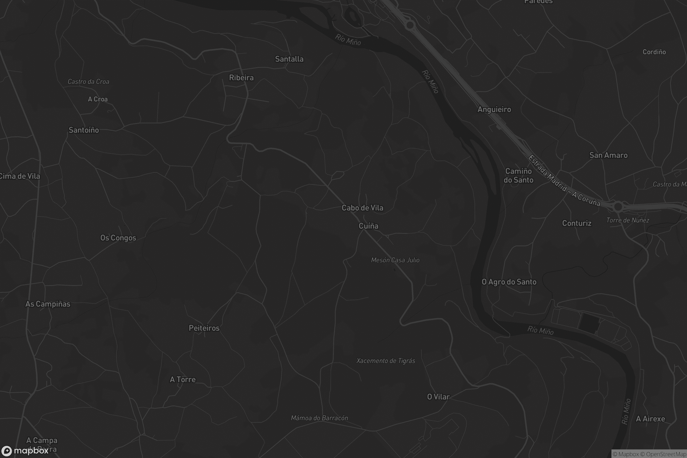 Mapa de Cuíña