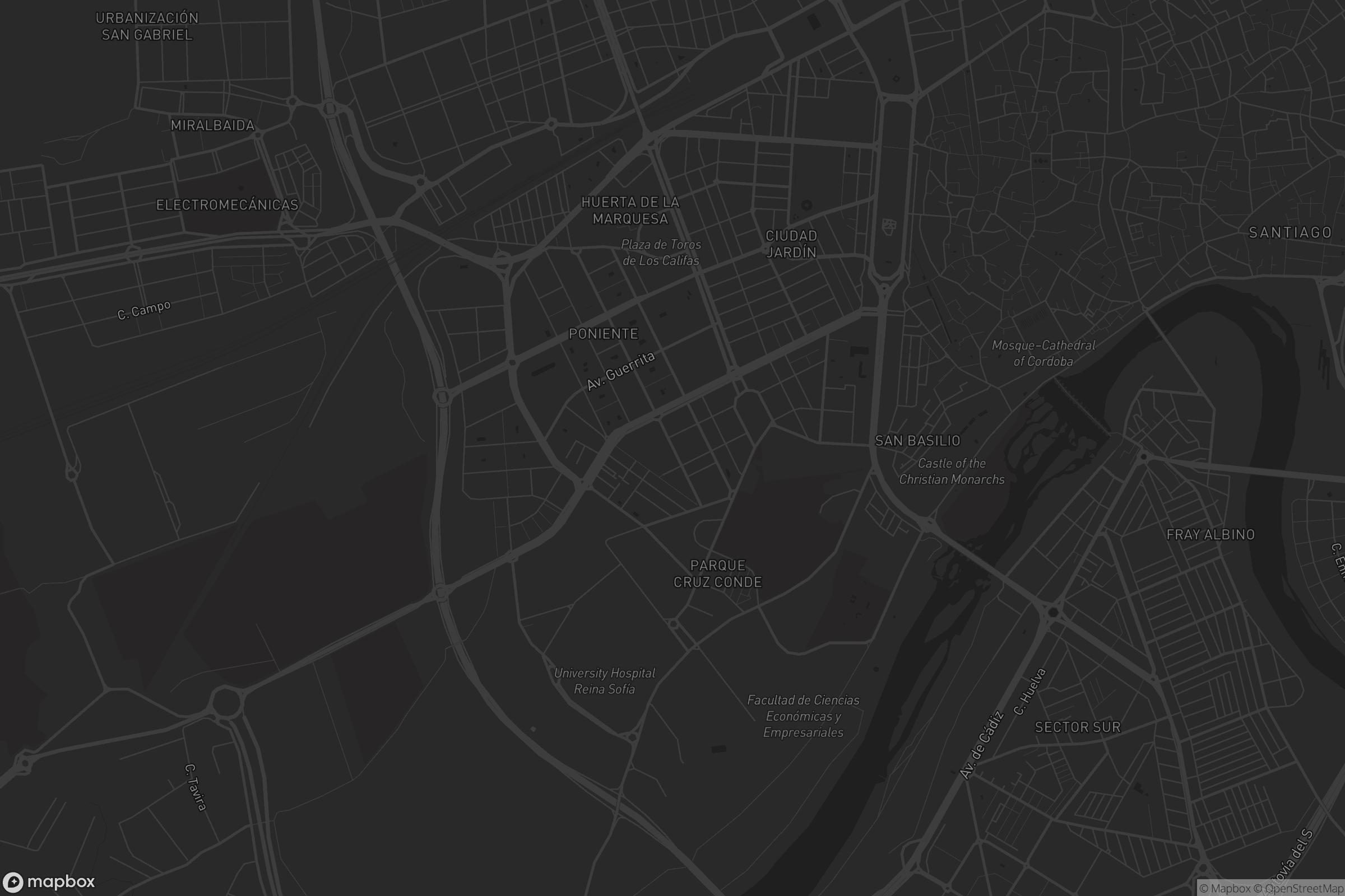 Mapa de Distrito Poniente Sur