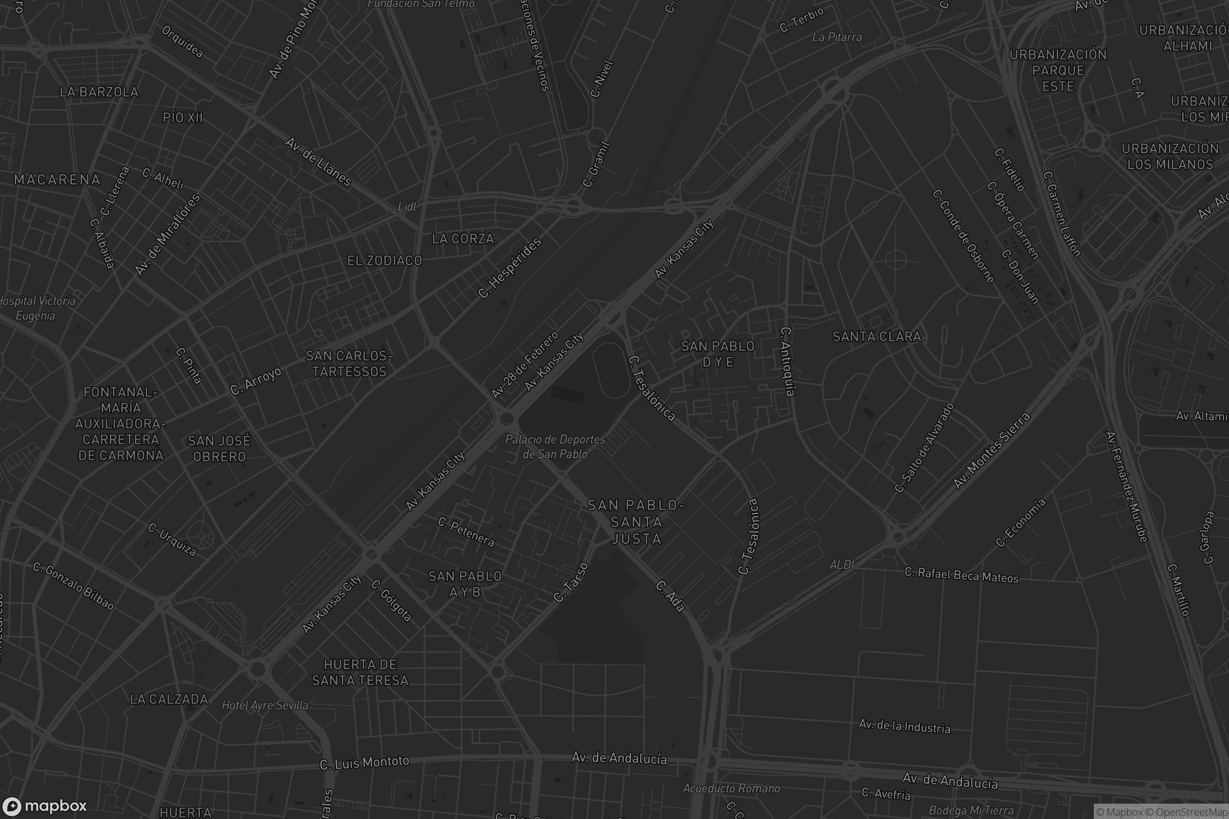 Mapa de Distrito San Pablo-Santa Justa