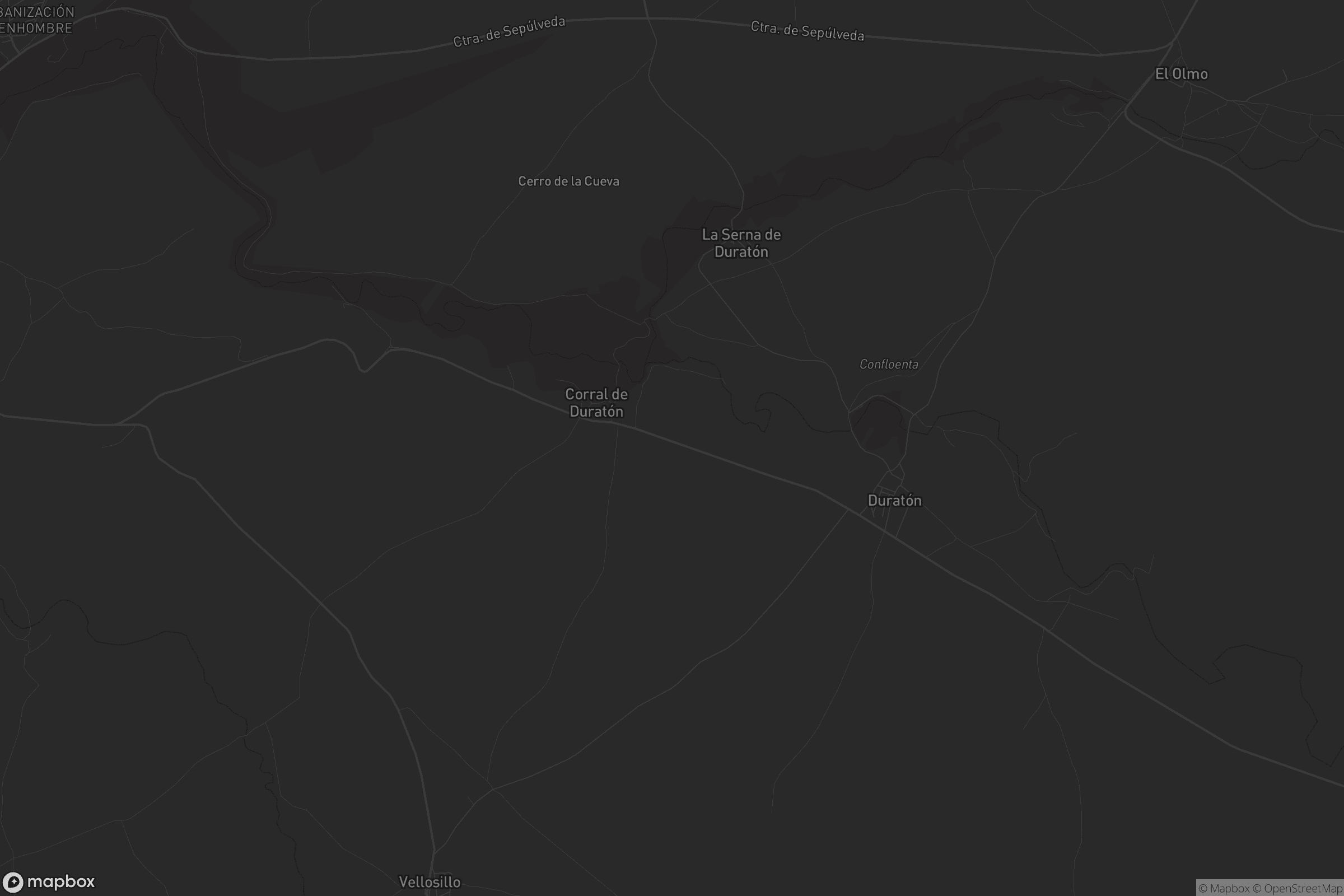 Mapa de Duratón