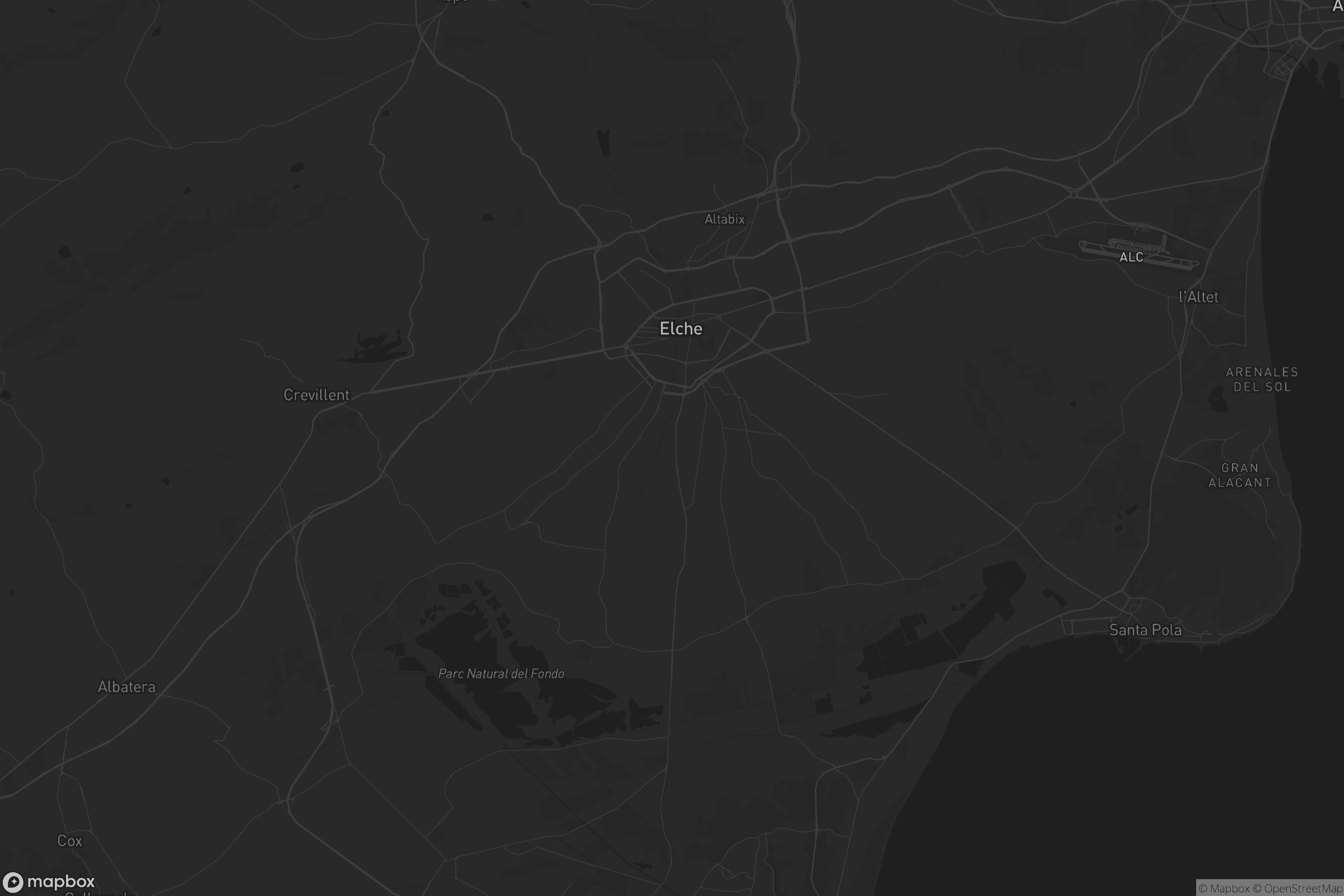 Mapa de el Baix Vinalopó