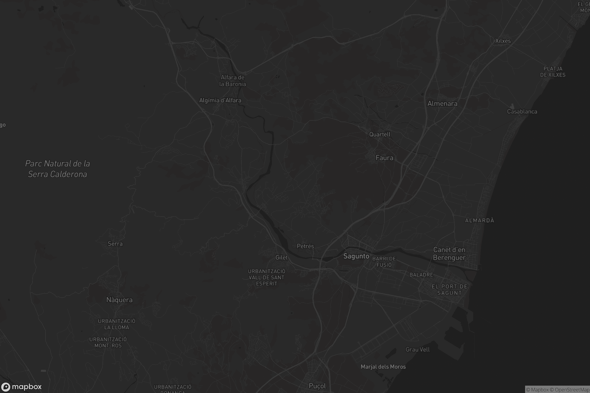 Mapa de el Camp de Morvedre