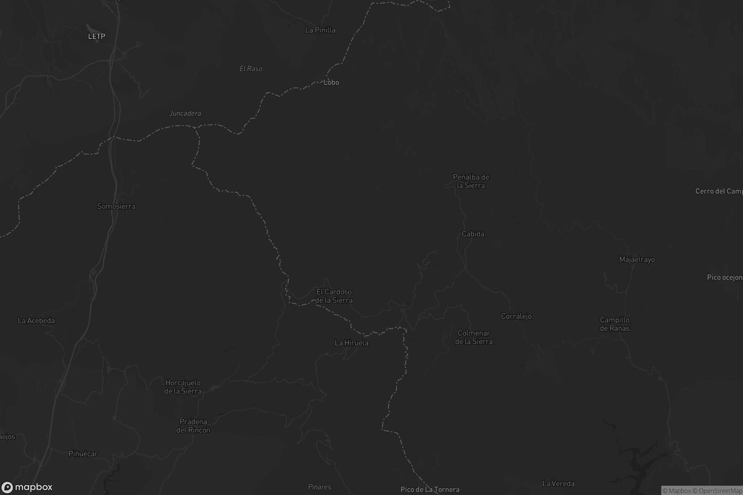Mapa de El Cardoso de la Sierra