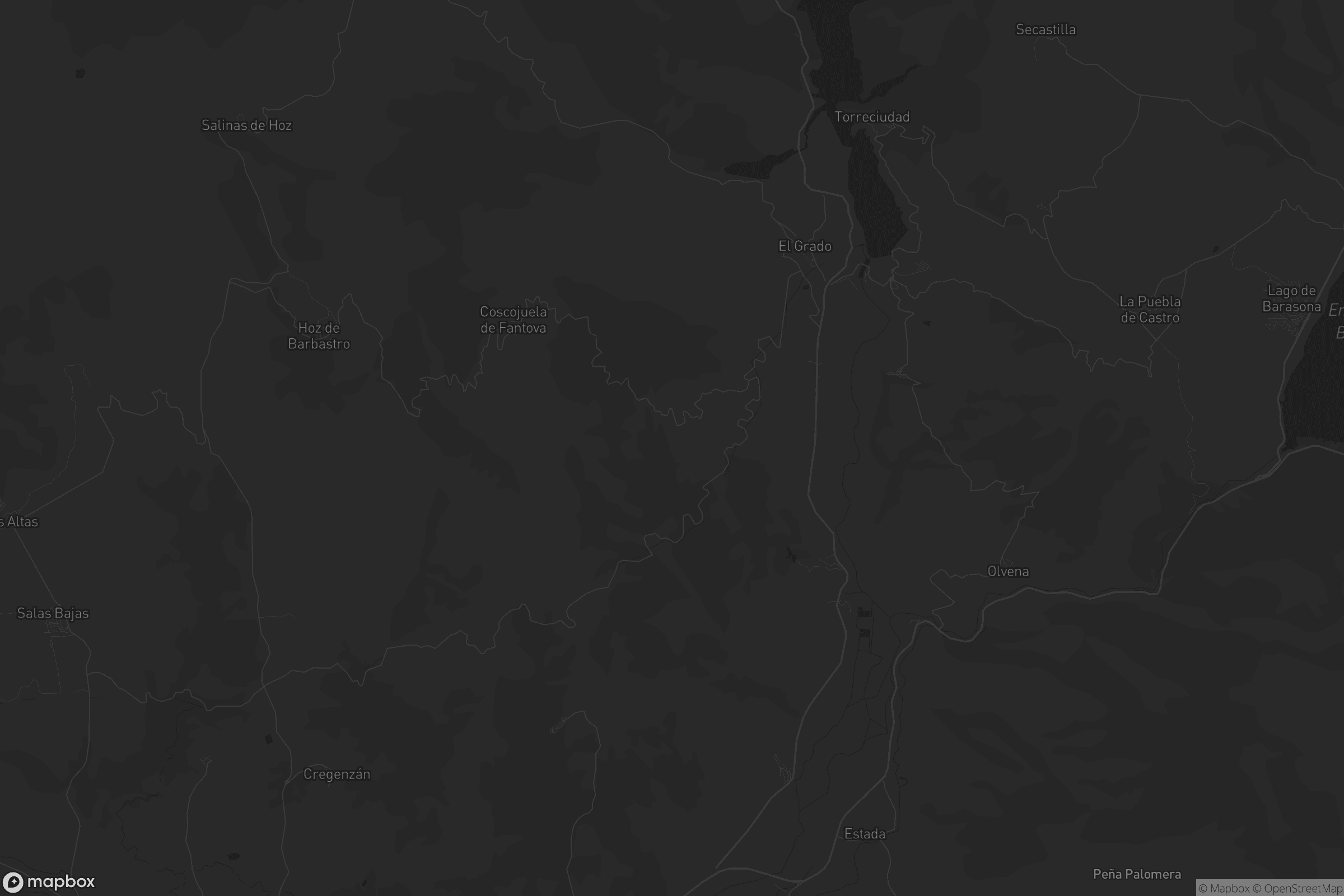 Mapa de El Grado - Lo Grau