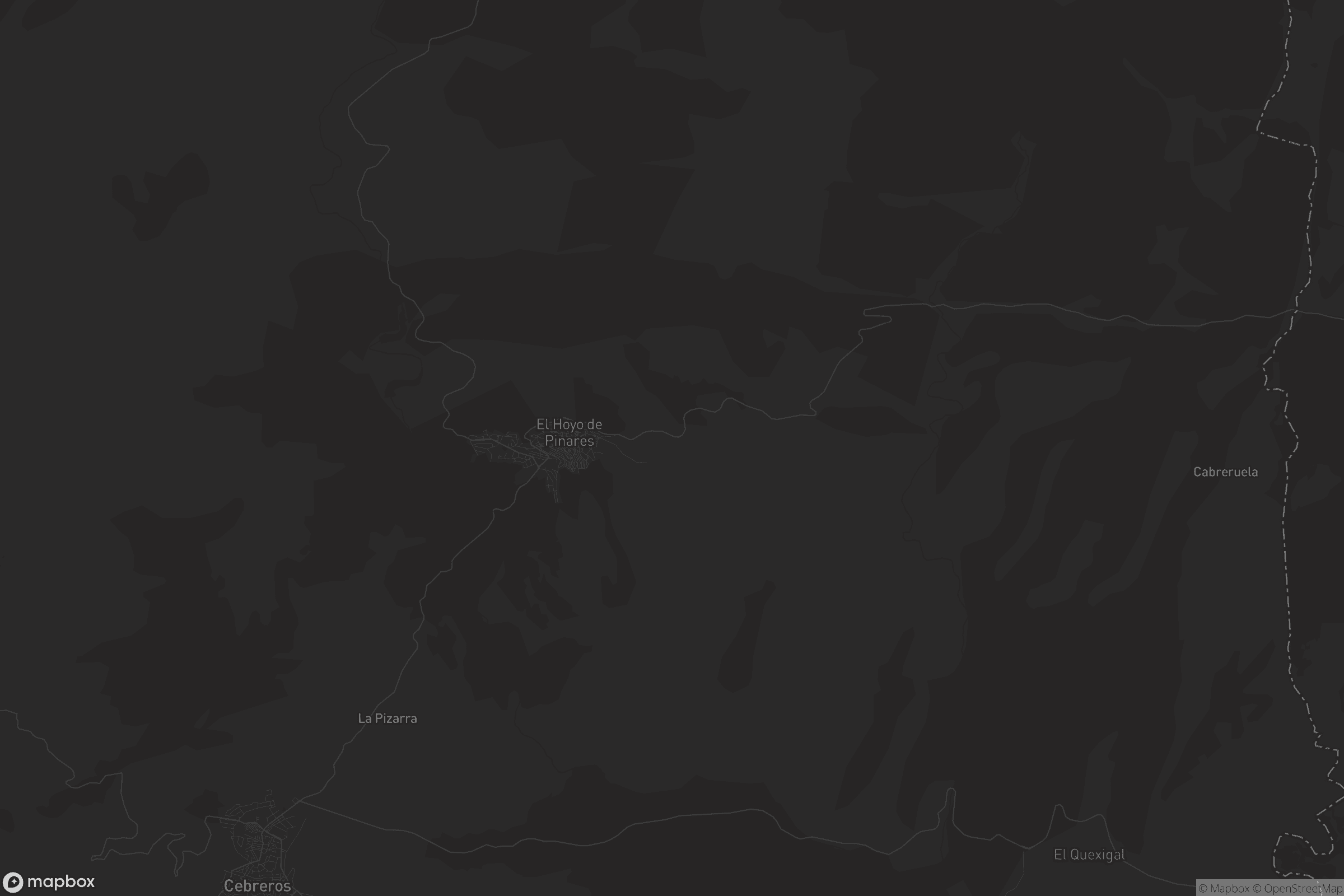 Mapa de El Hoyo de Pinares