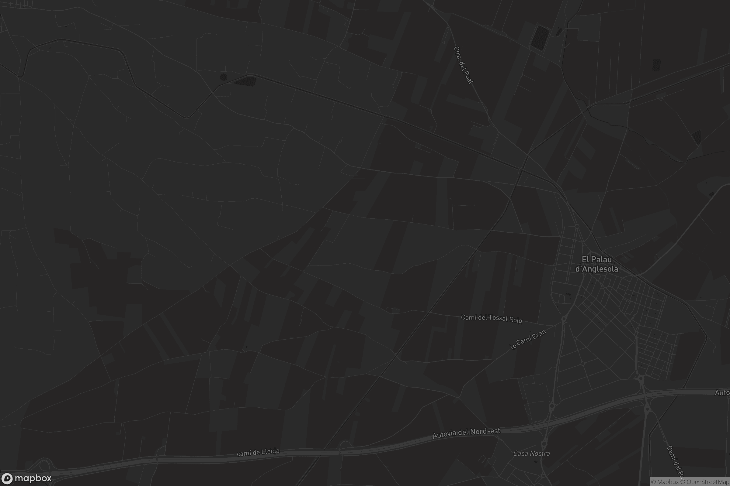 Mapa de el Palau d'Anglesola