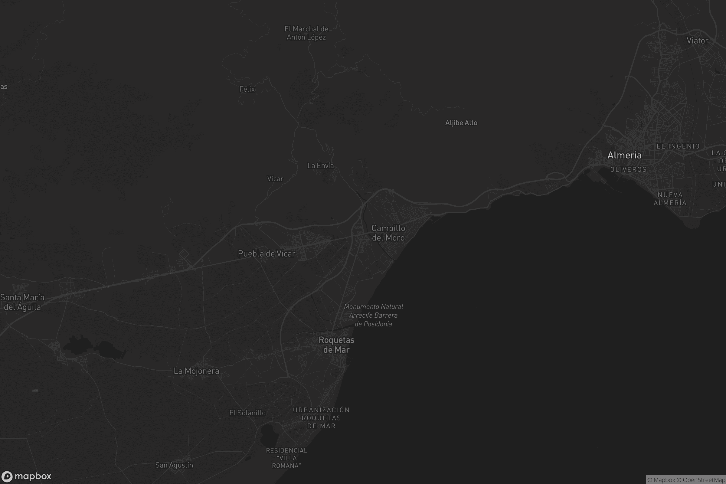 Mapa de El Parador de las Hortichuelas