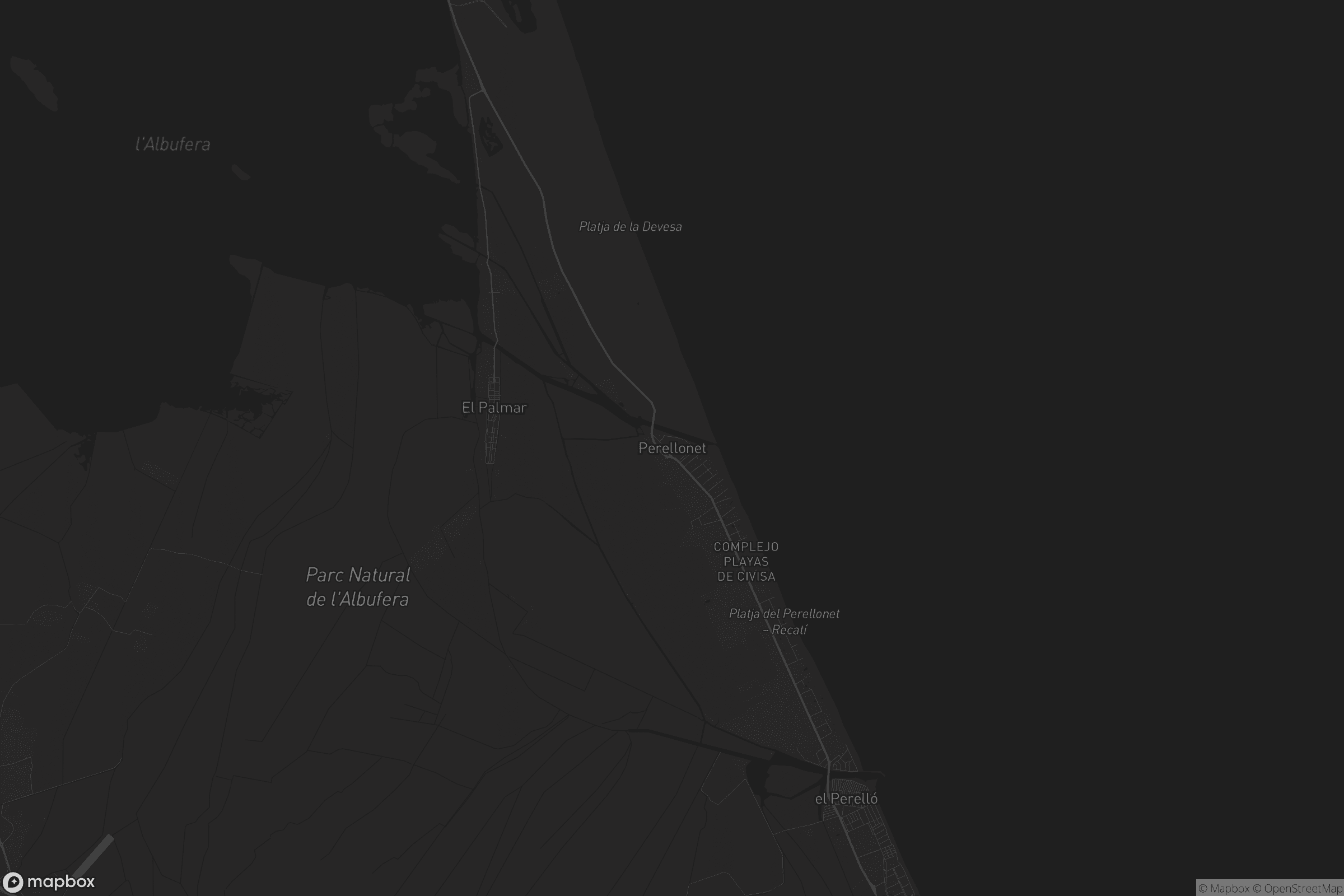 Mapa de el Perellonet