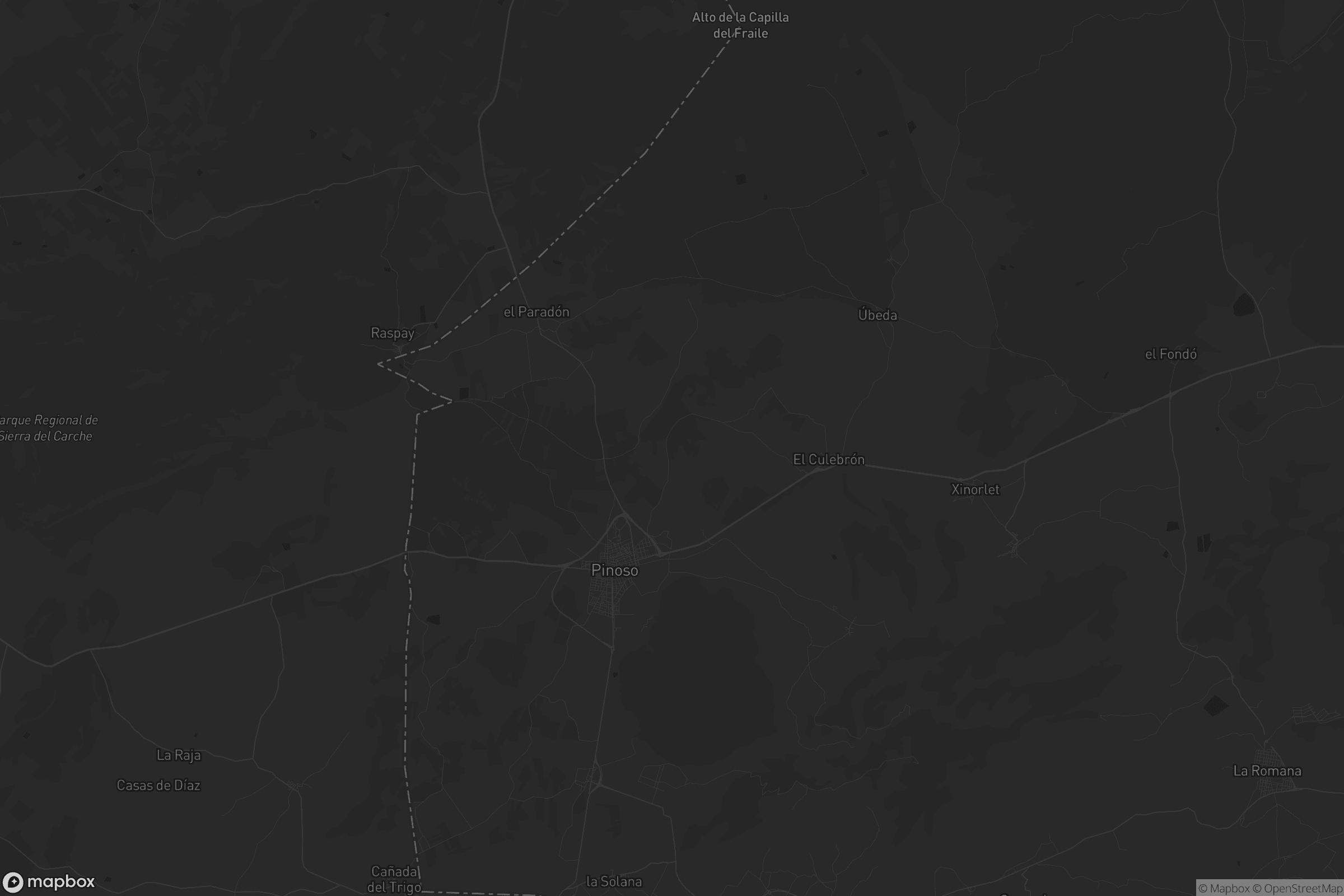 Mapa de el Pinós / Pinoso