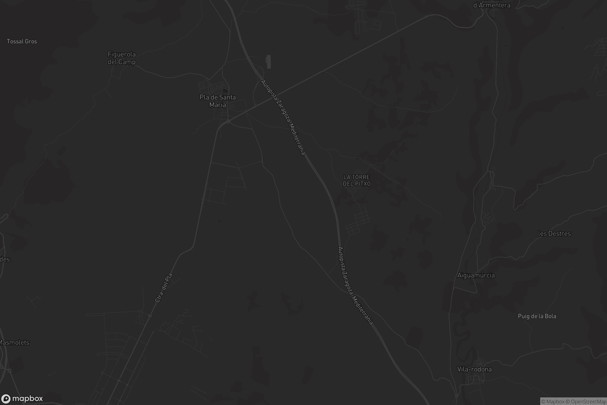 Mapa de el Pla de Santa Maria