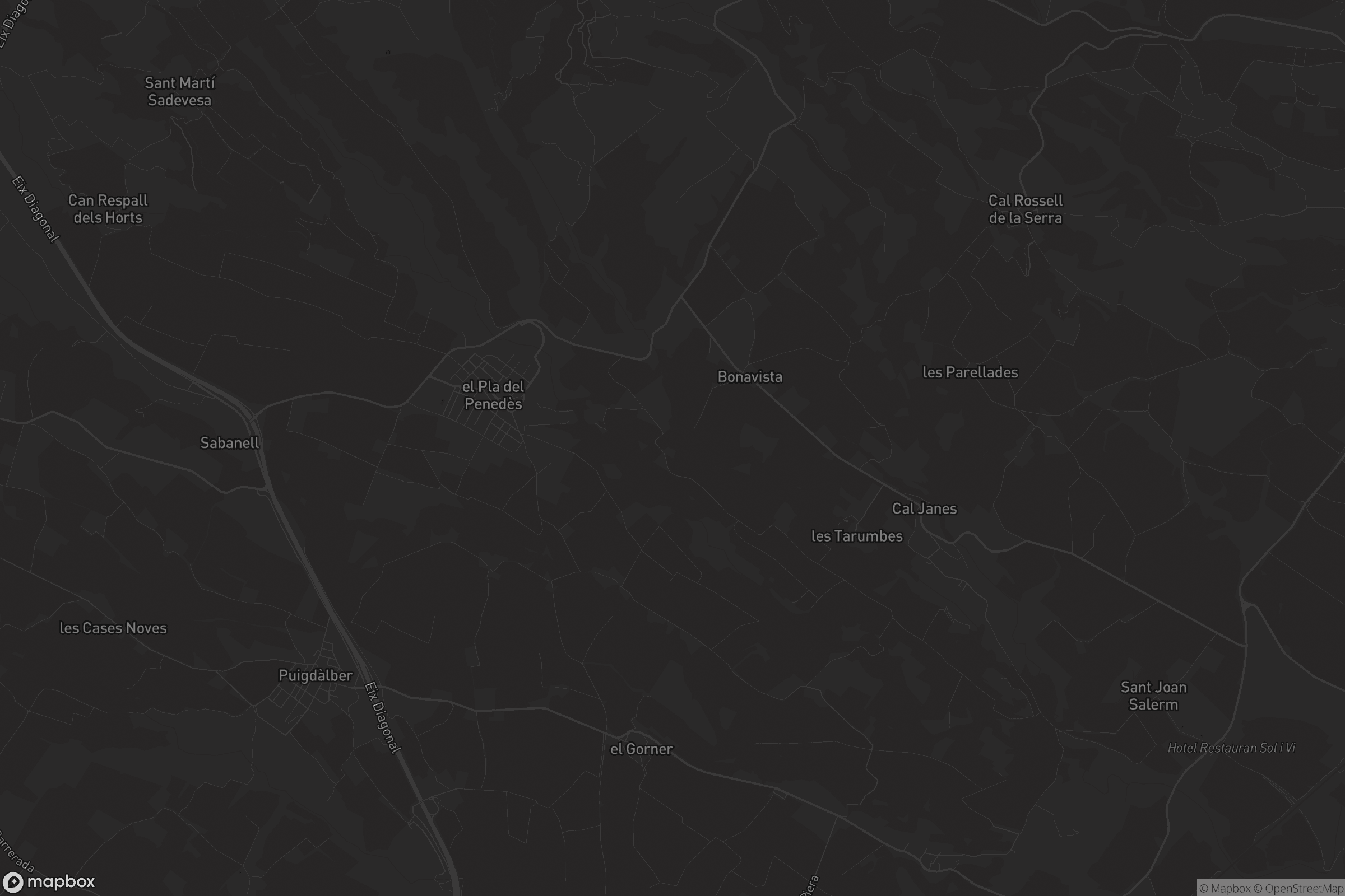 Mapa de el Pla del Penedès