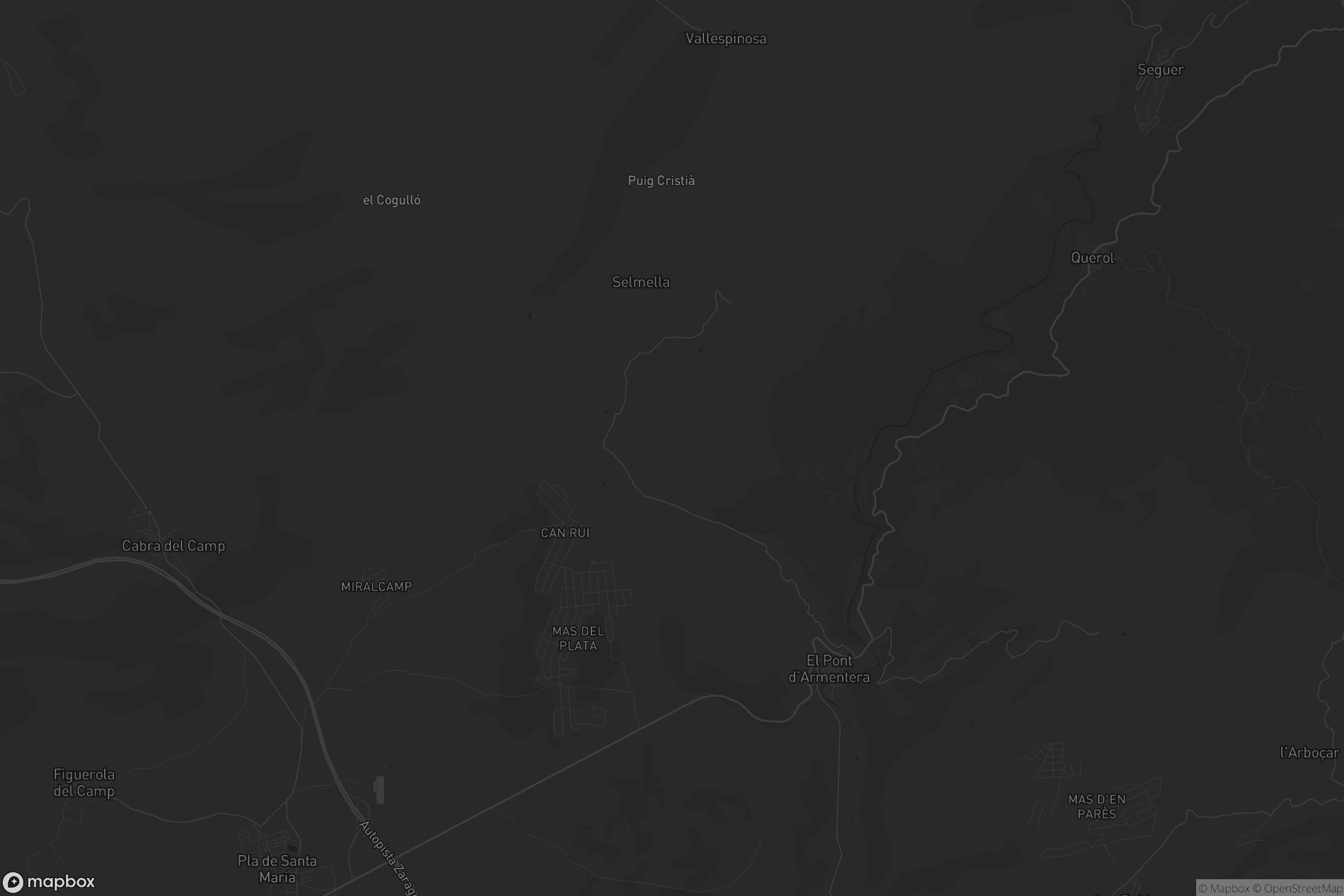 Mapa de el Pont d'Armentera