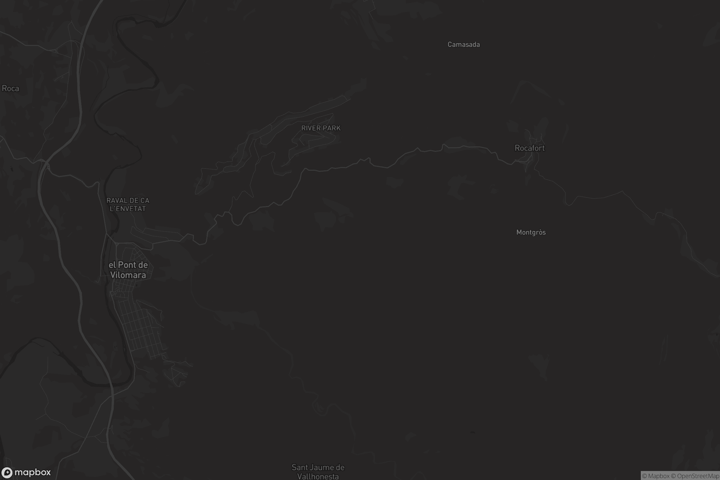 Mapa de el Pont de Vilomara i Rocafort