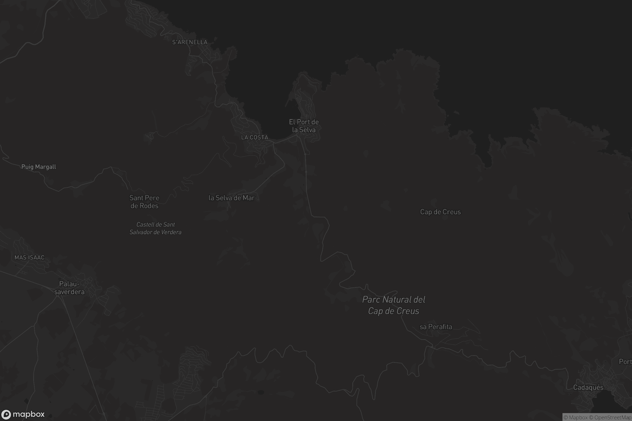 Mapa de el Port de la Selva