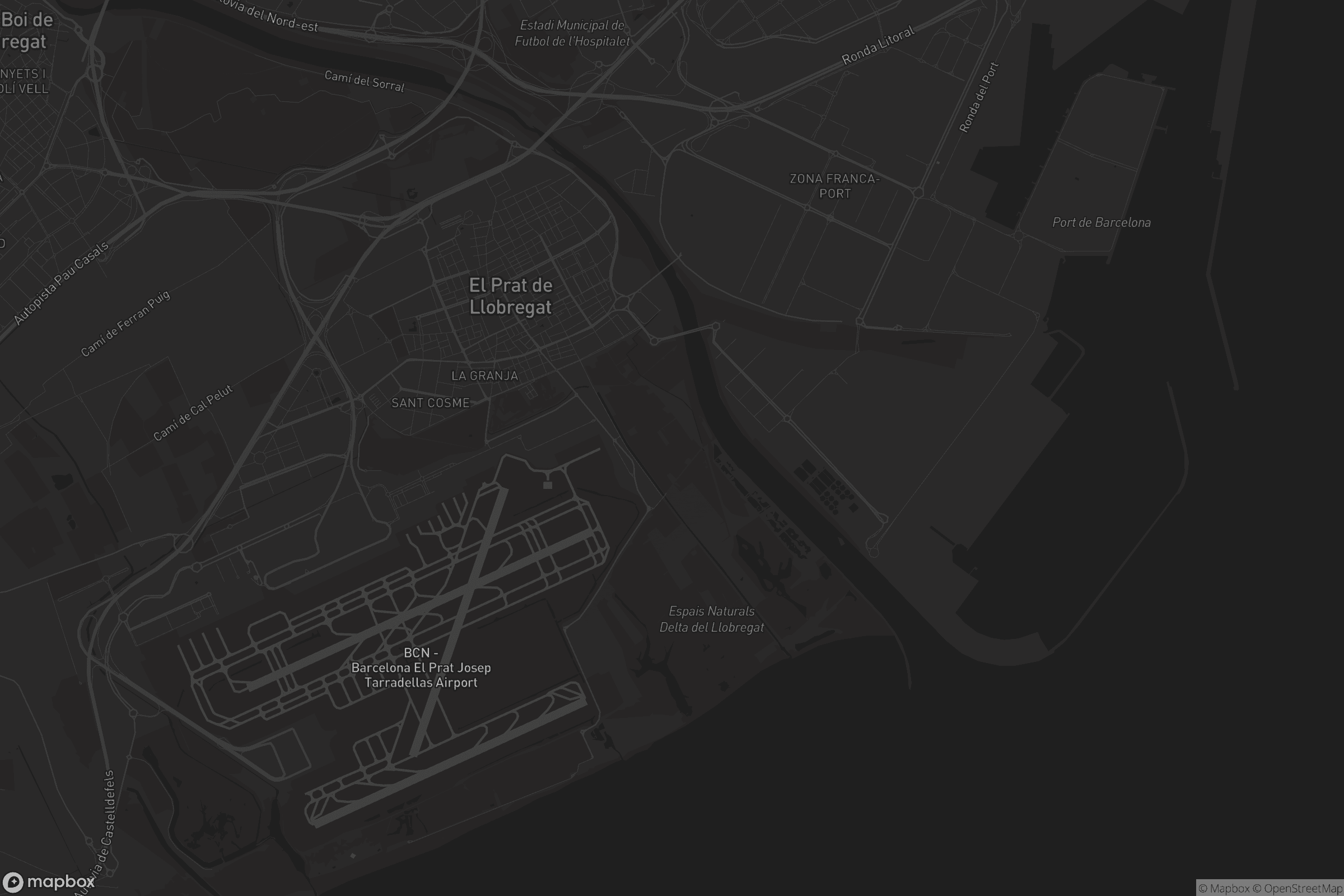 Mapa de el Prat de Llobregat