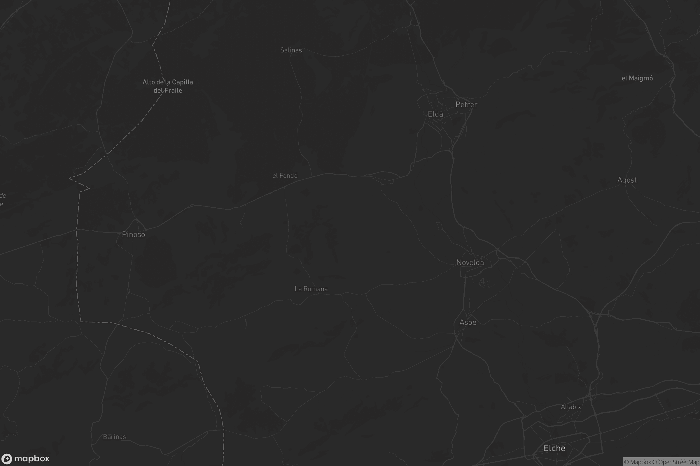 Mapa de el Vinalopó Mitjà / El Vinalopó Medio