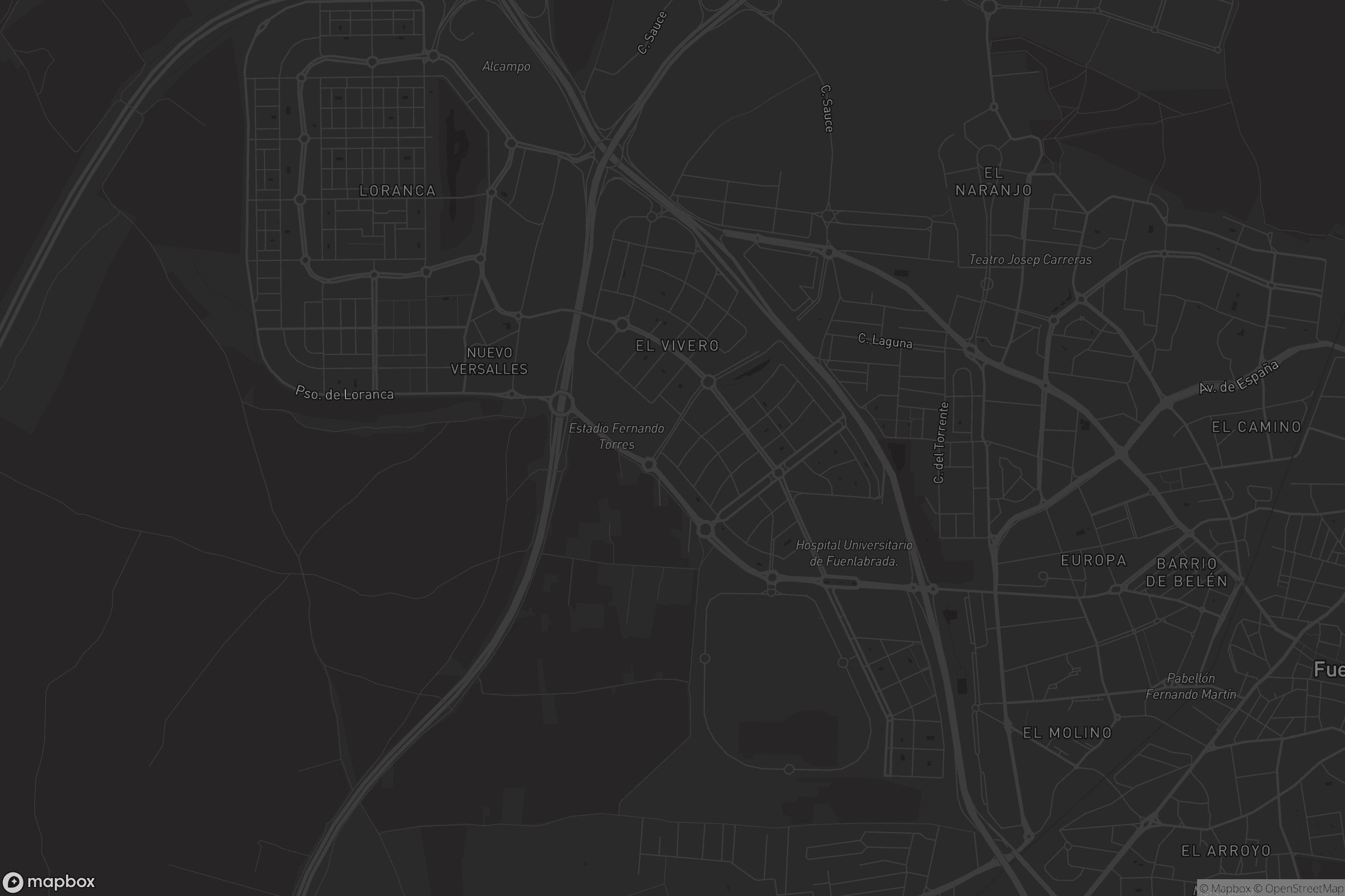 Mapa de El Vivero - Hospital - Universidad