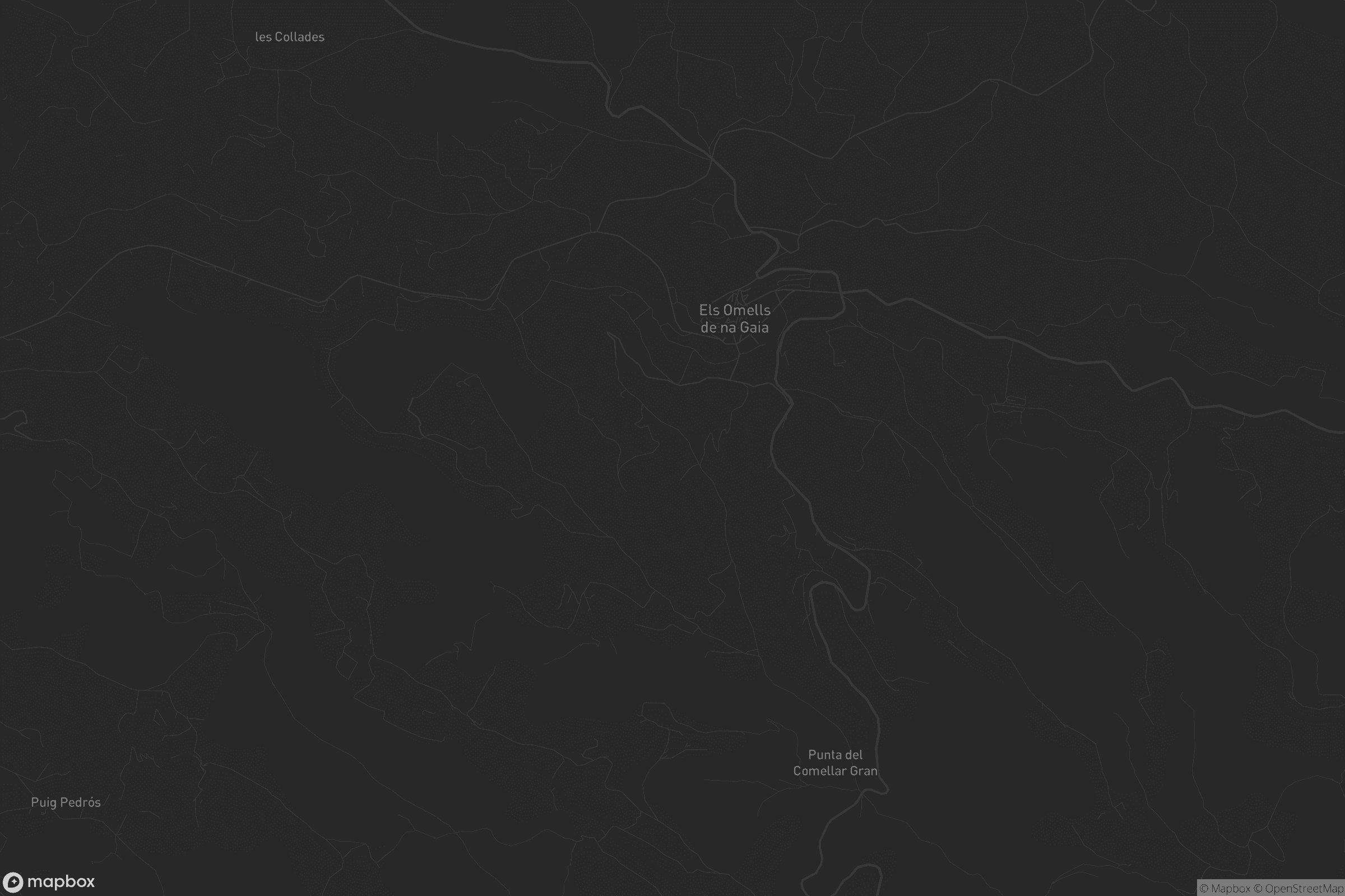 Mapa de els Omells de na Gaia