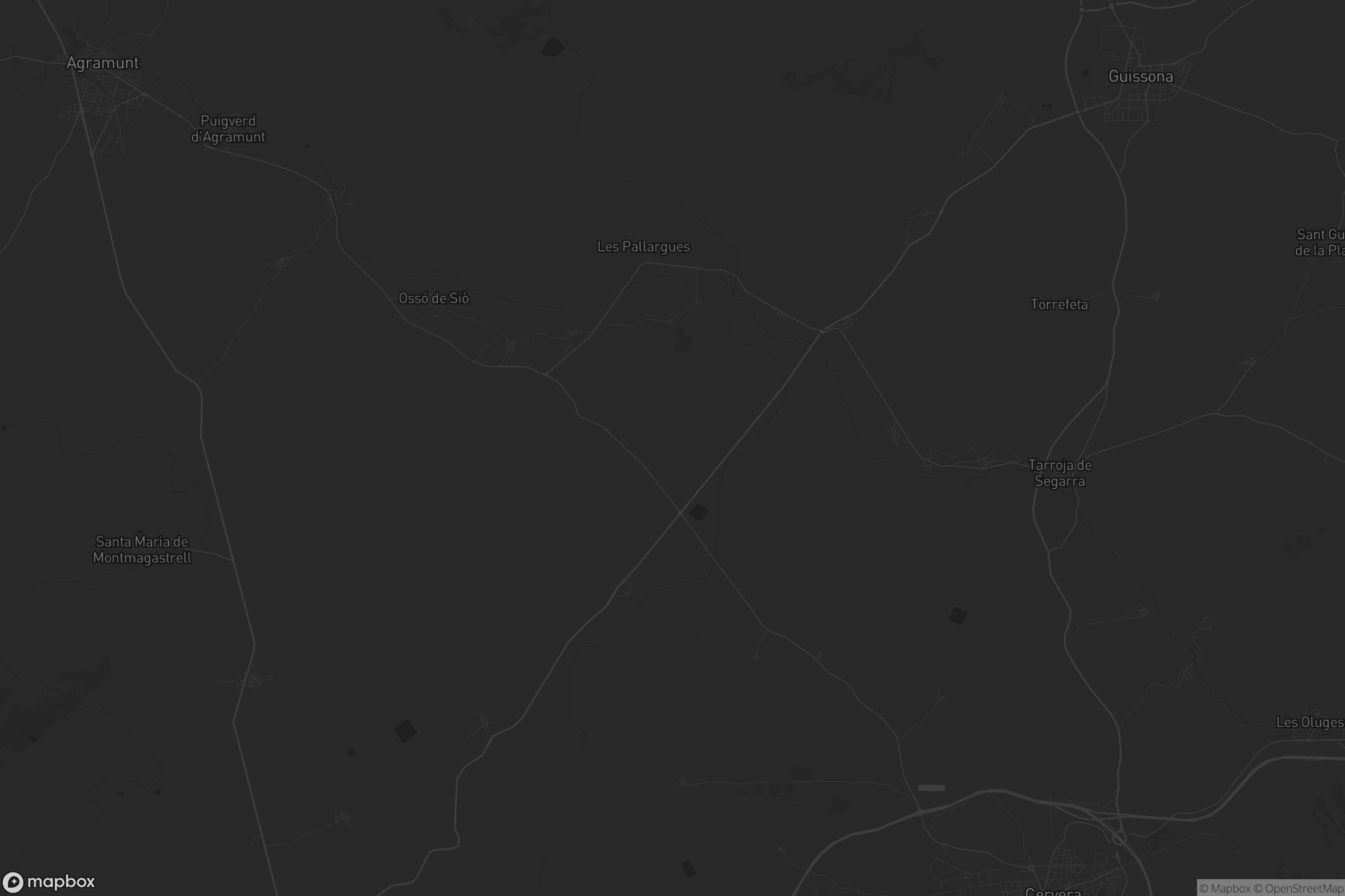 Mapa de els Plans de Sió