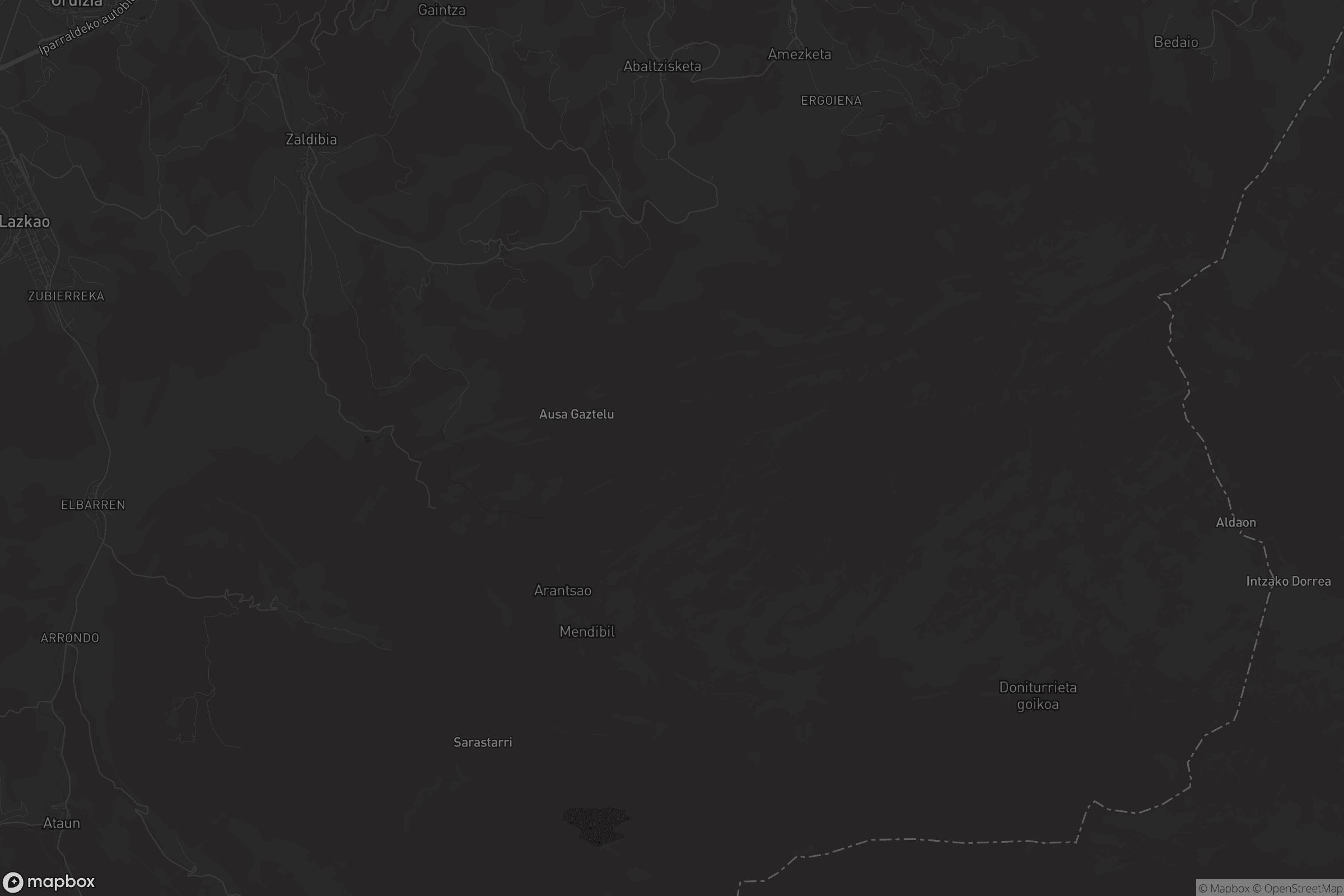 Mapa de Enirio-Aralarko Mankomunitatea