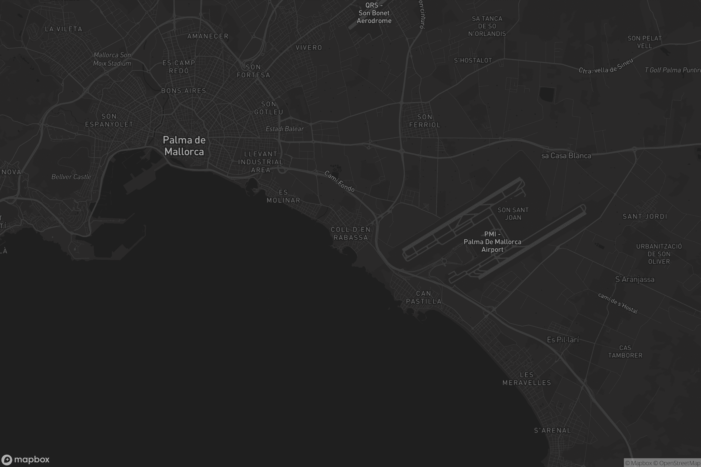 Mapa de es Coll d'en Rabassa