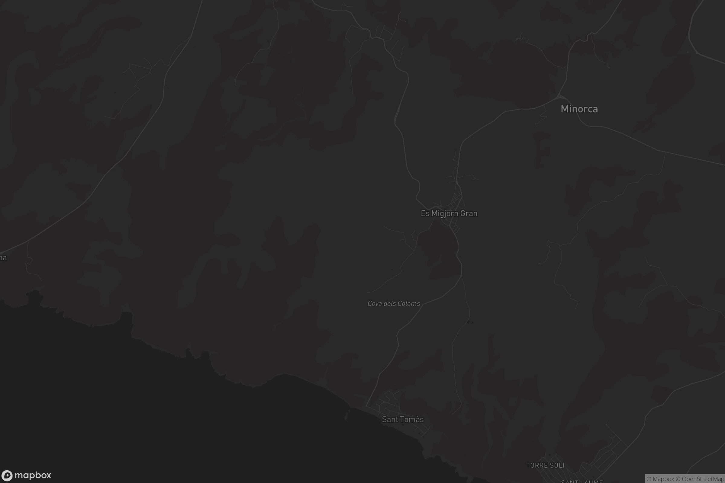 Mapa de es Migjorn Gran