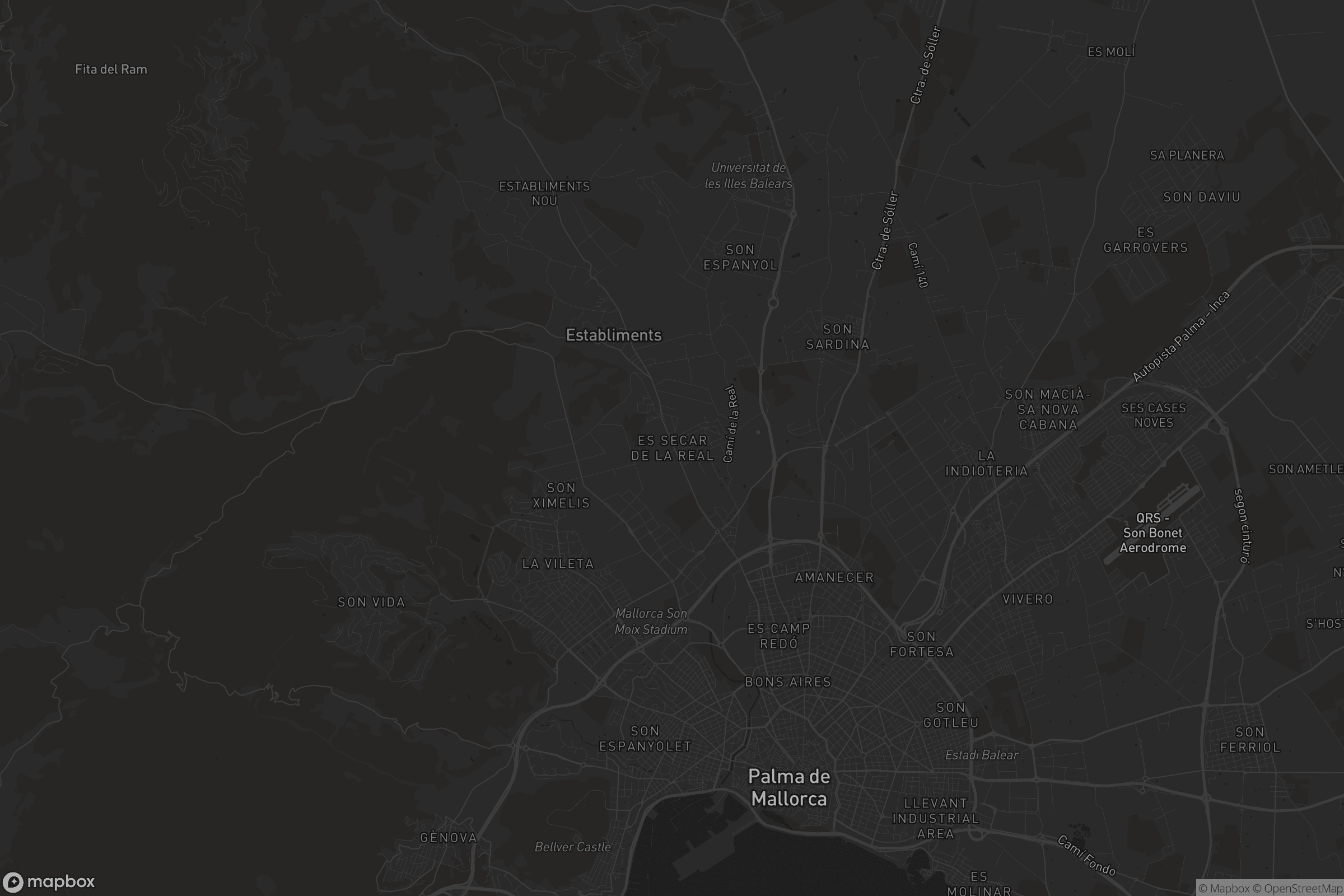 Mapa de es Secar de la Real