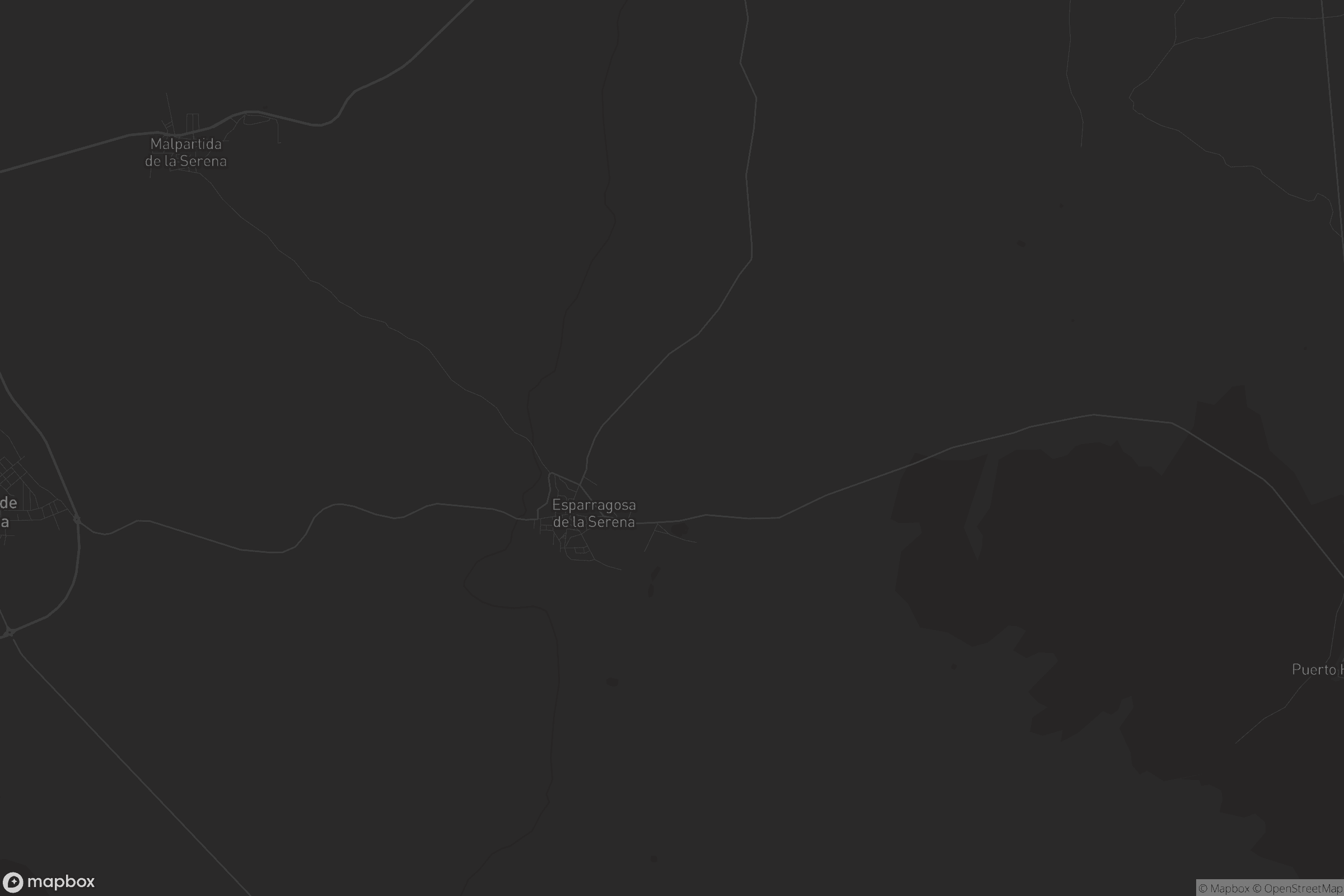 Mapa de Esparragosa de la Serena