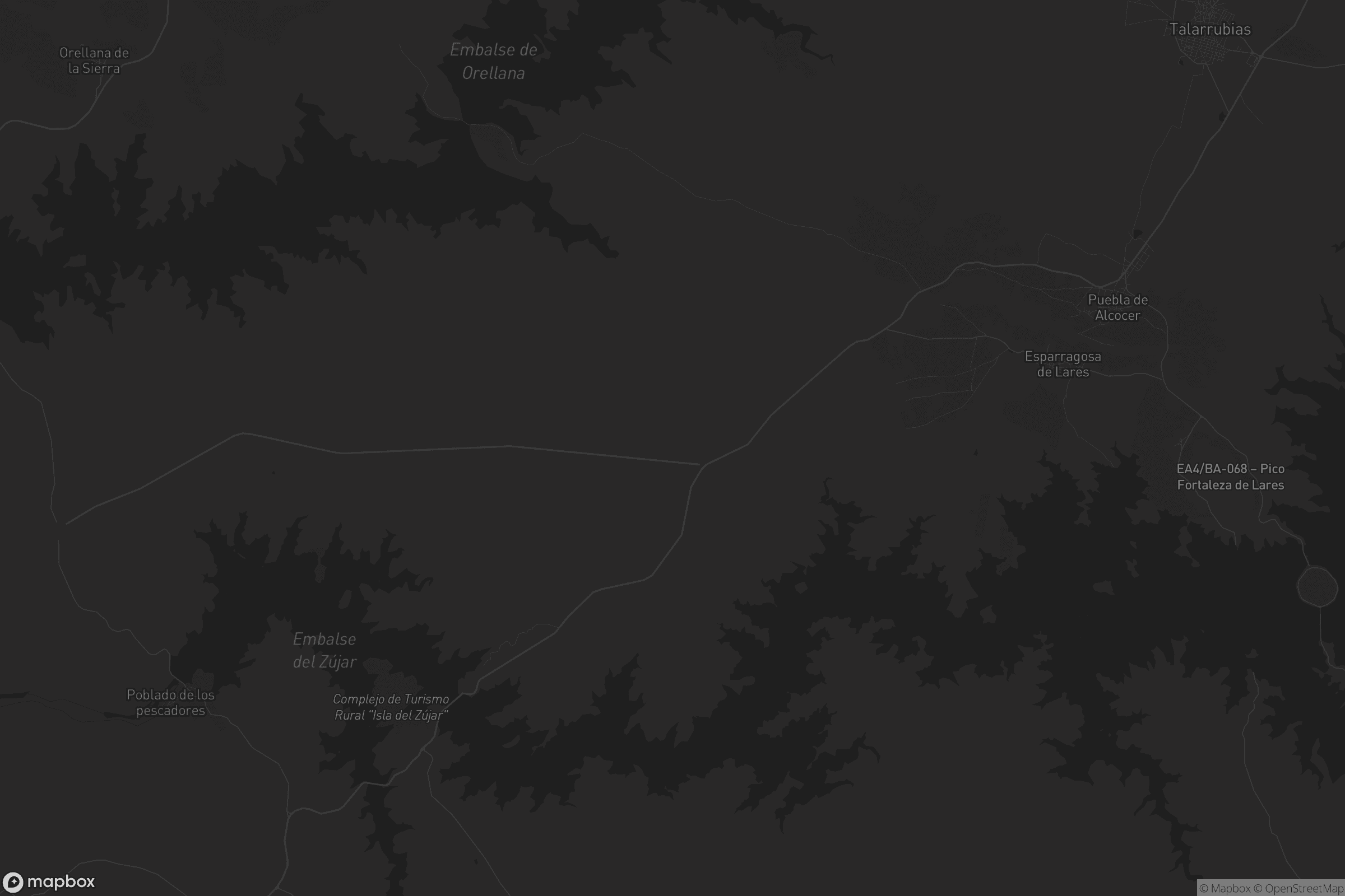 Mapa de Esparragosa de Lares