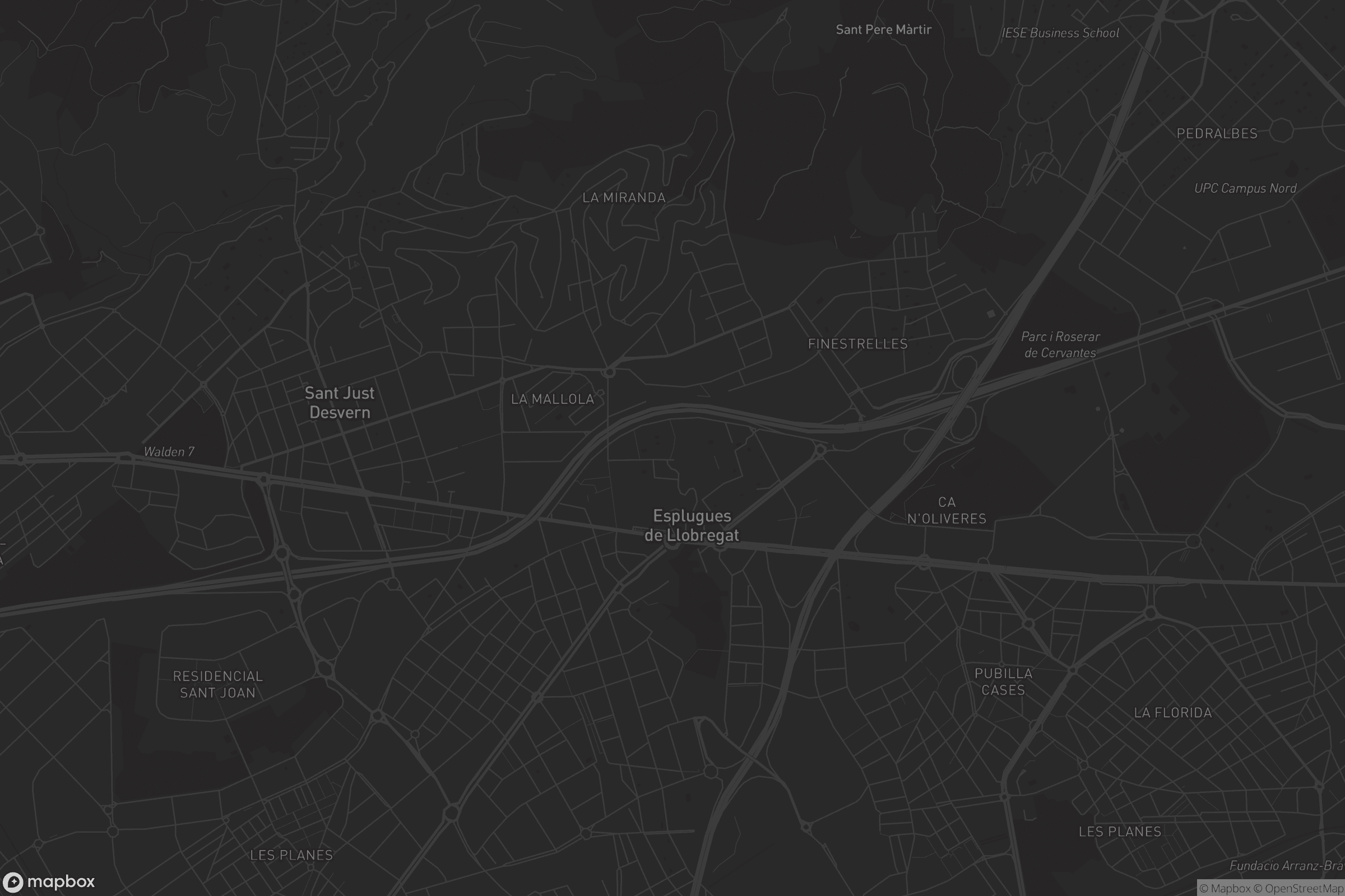 Mapa de Esplugues de Llobregat