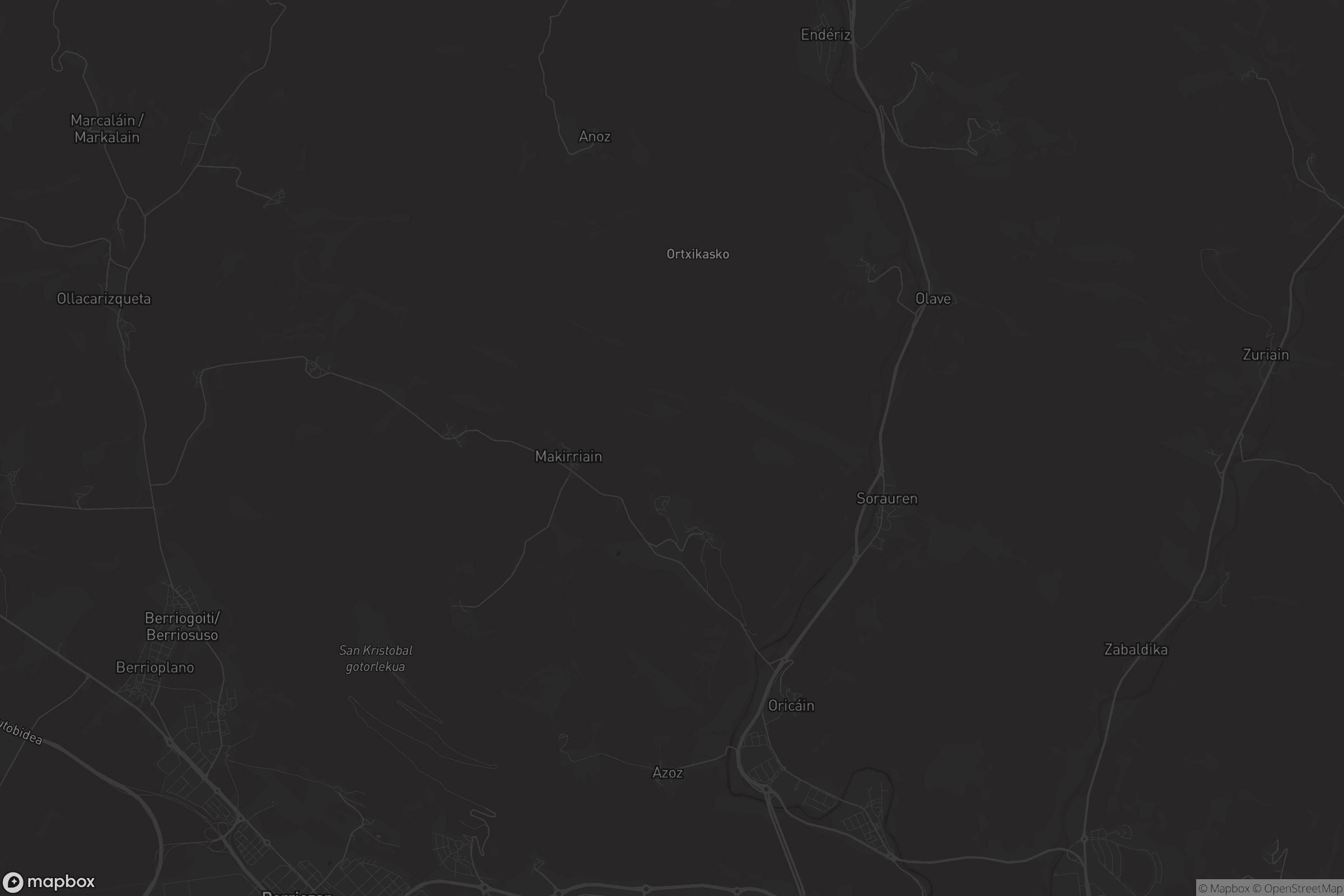 Mapa de Ezcabarte