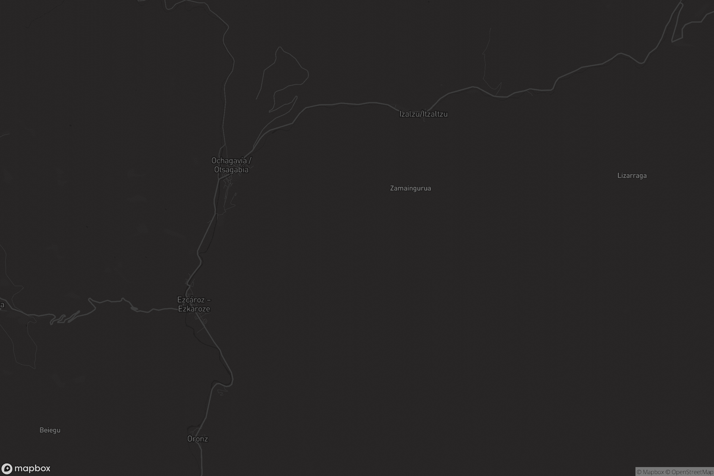 Mapa de Ezcároz / Ezkaroze