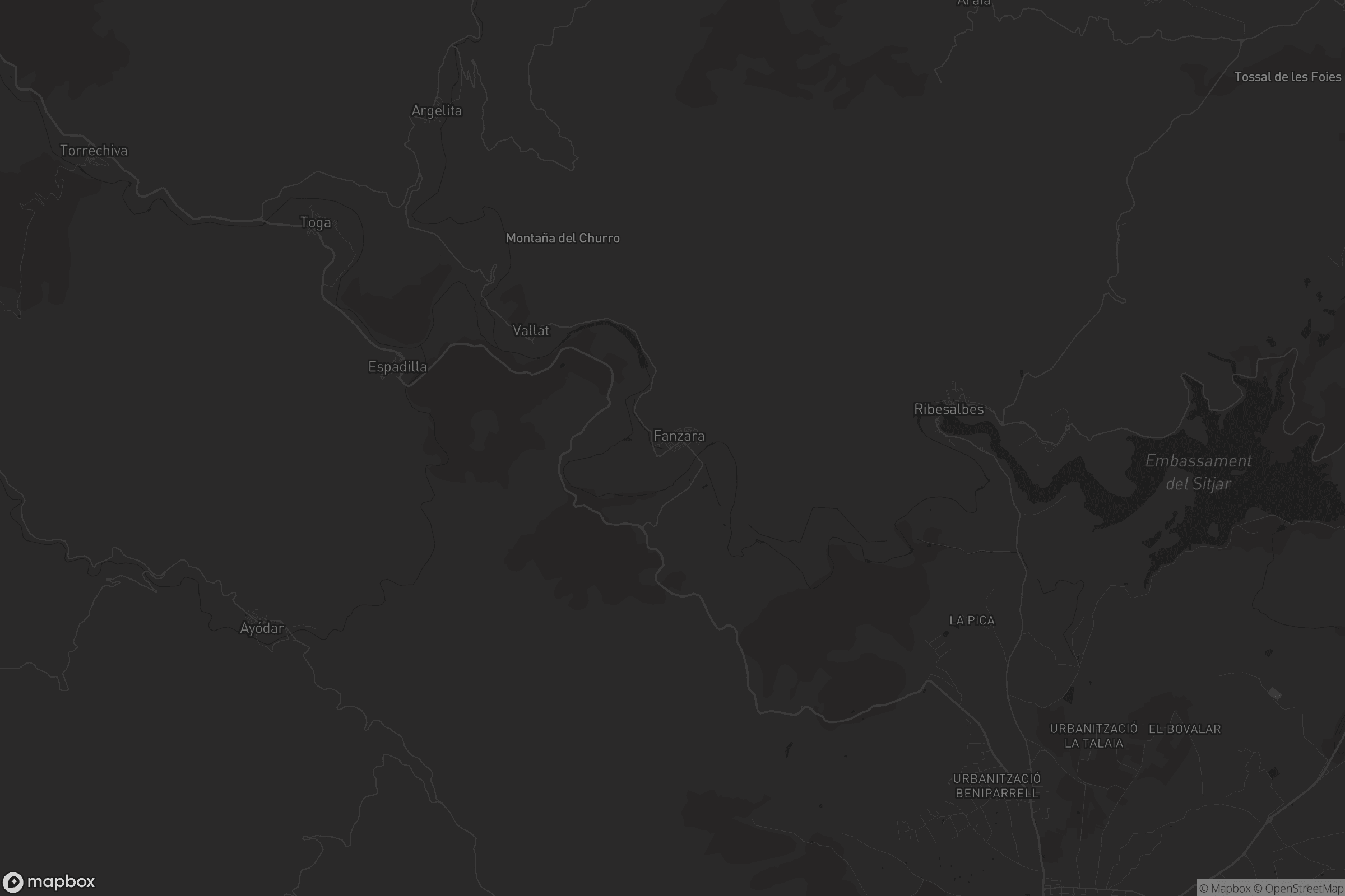 Mapa de Fanzara