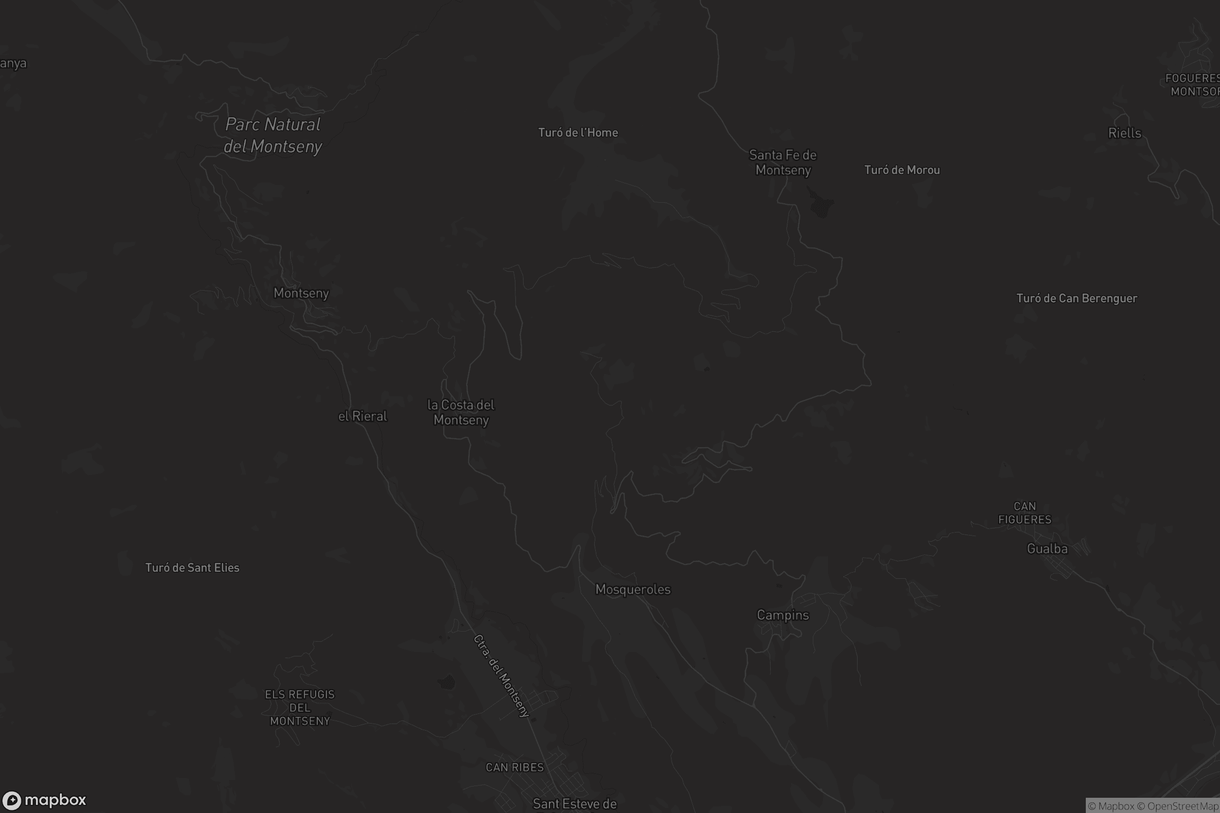 Mapa de Fogars de Montclús
