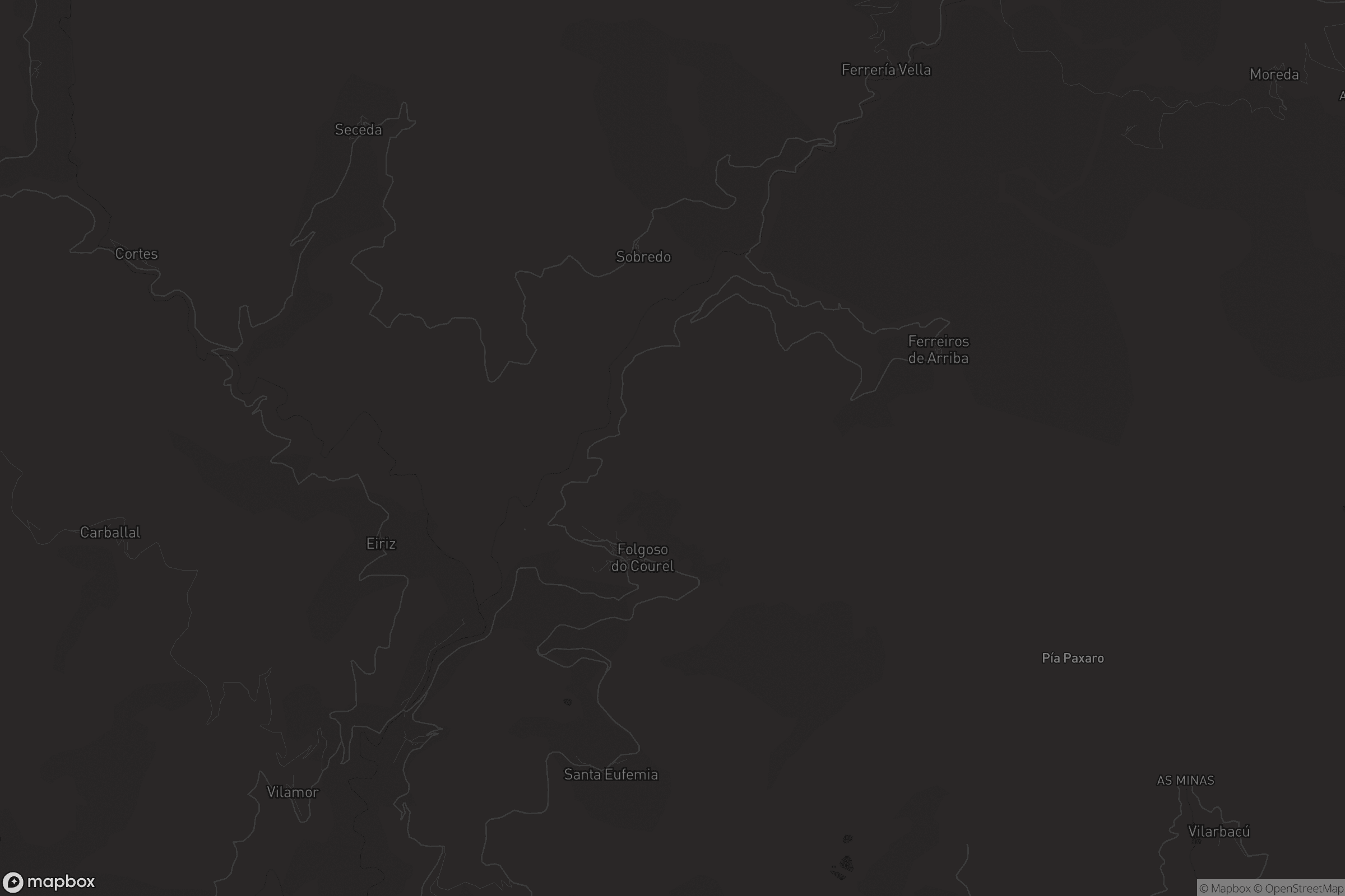 Mapa de Folgoso do Courel
