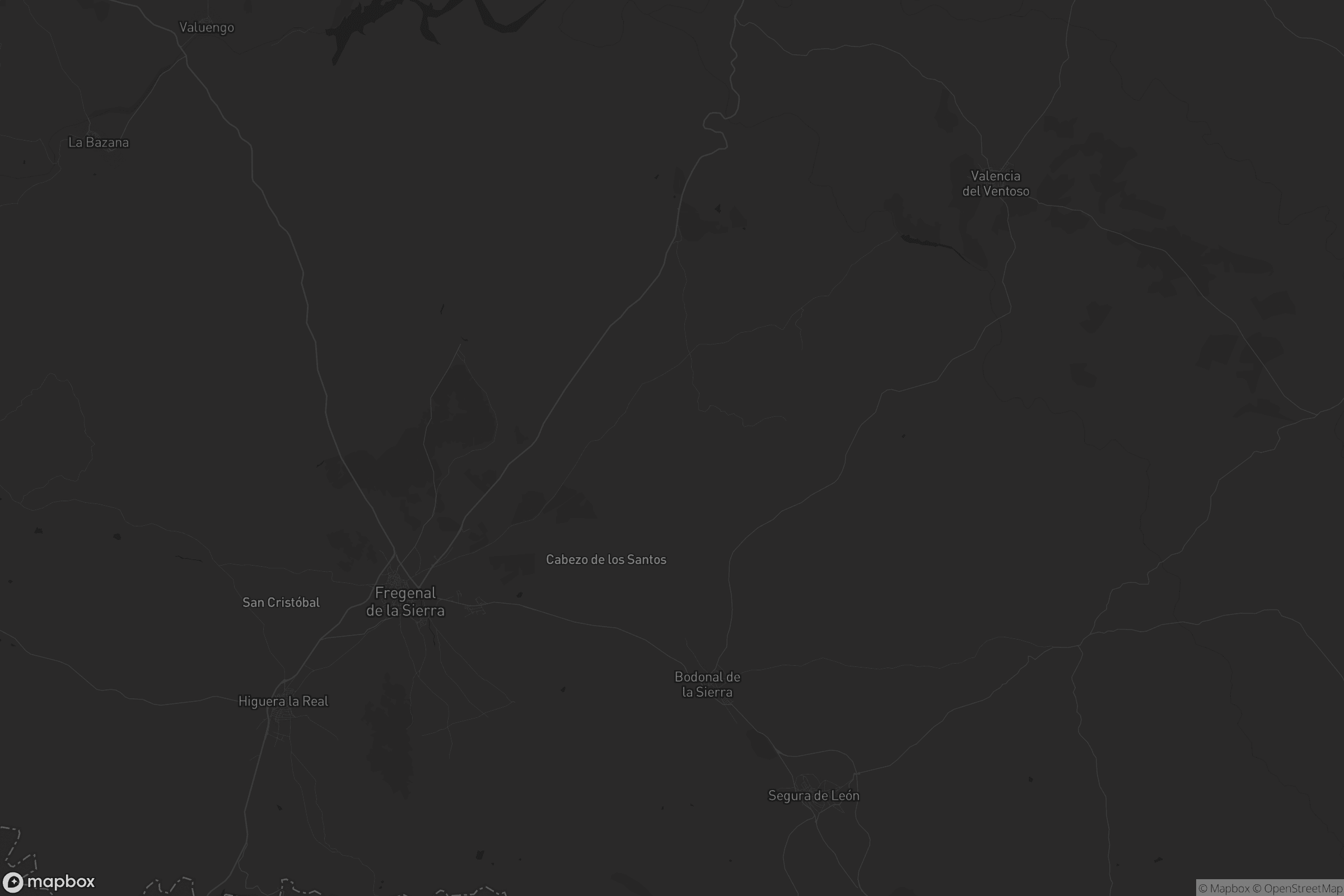 Mapa de Fregenal de la Sierra