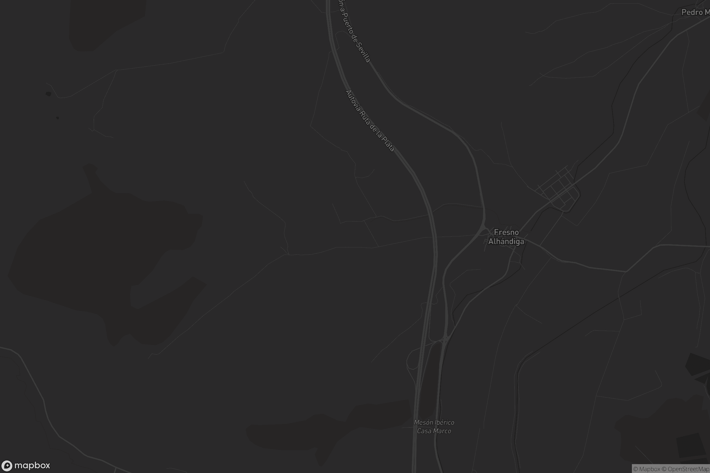 Mapa de Fresno Alhándiga