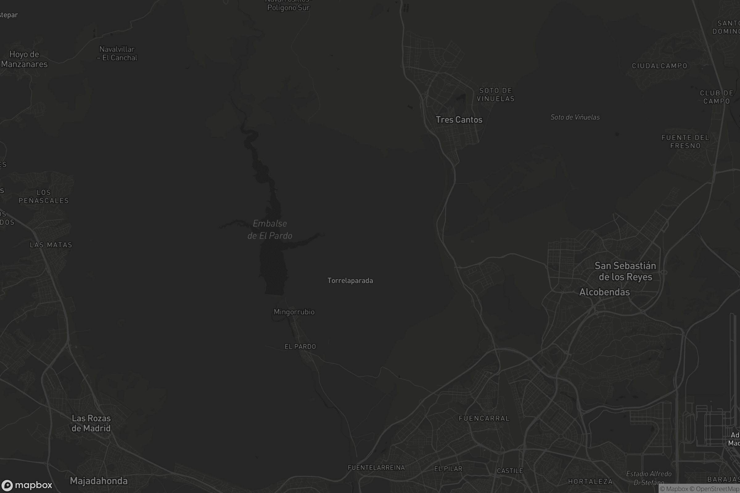 Mapa de Fuencarral-El Pardo