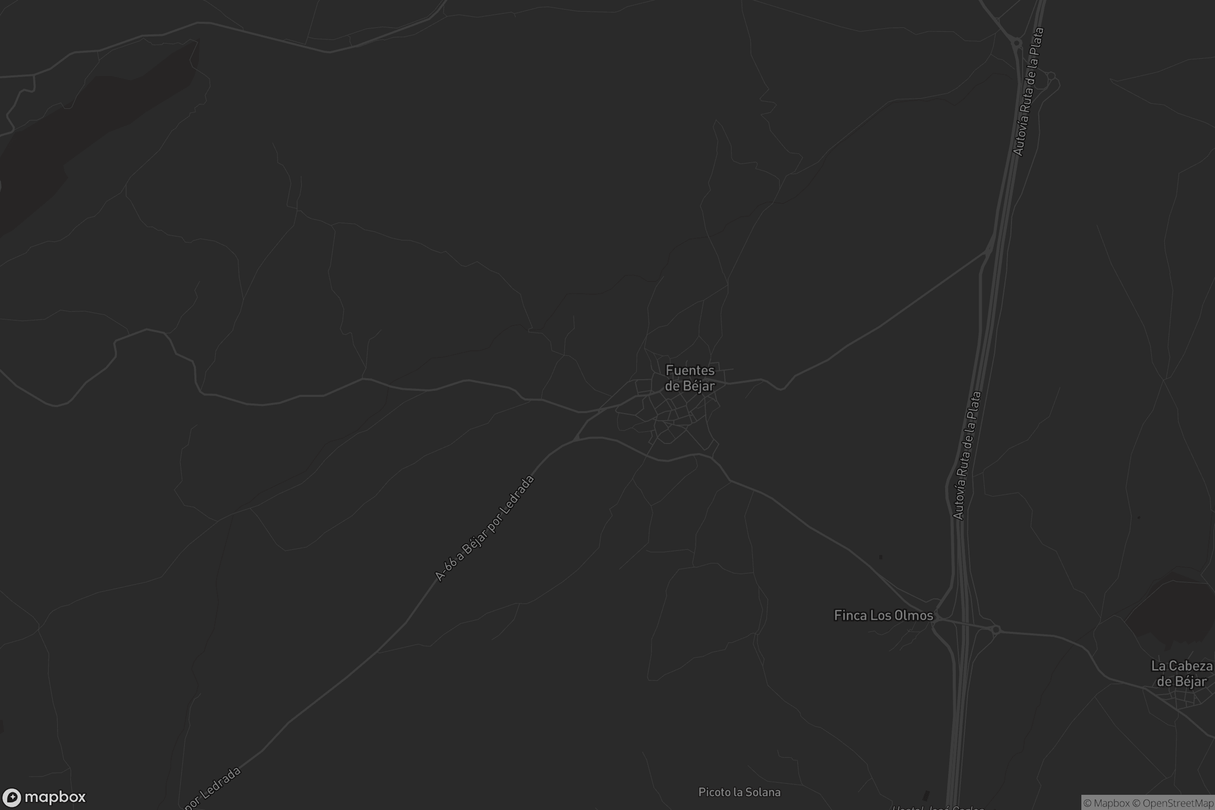 Mapa de Fuentes de Béjar