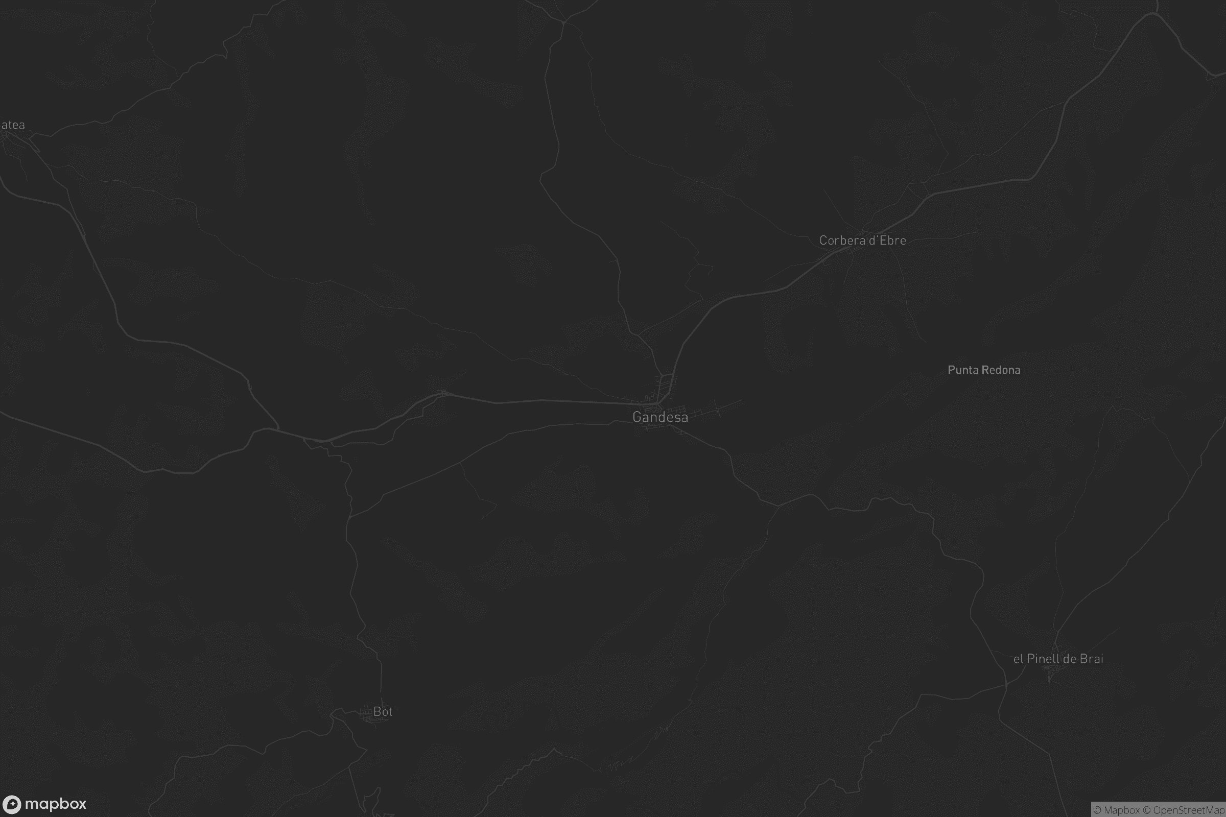 Mapa de Gandesa