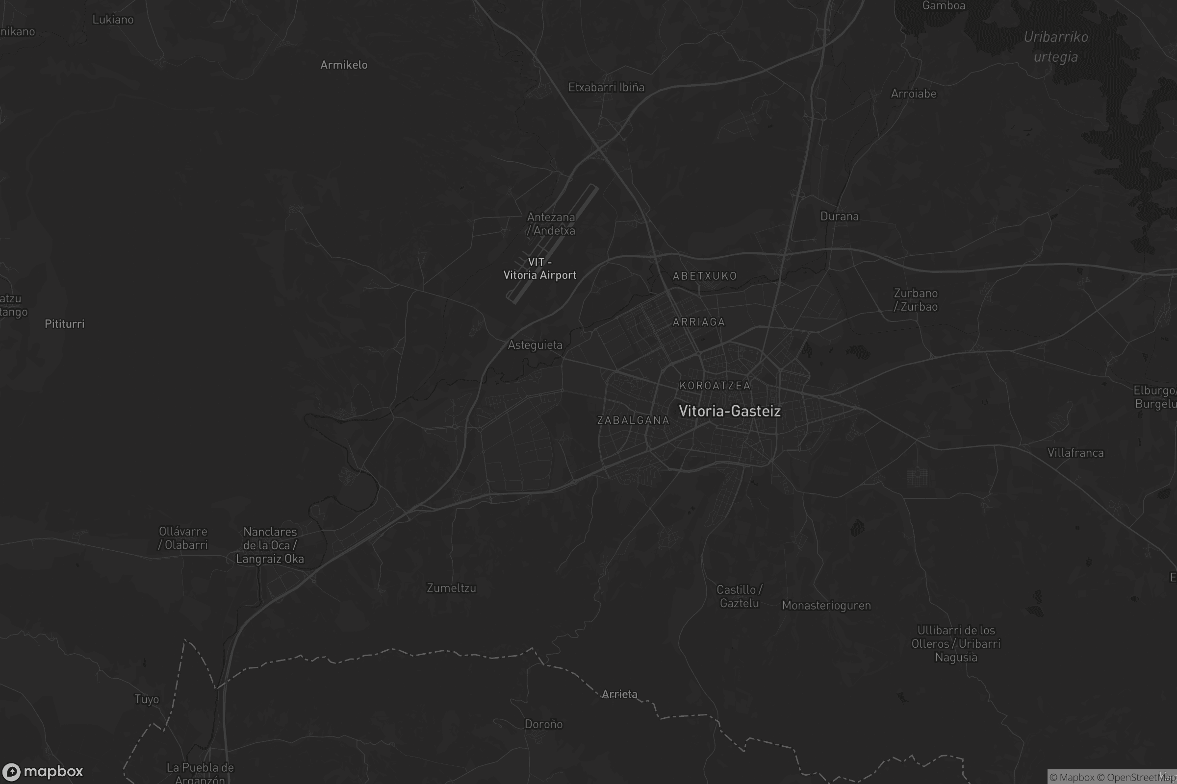 Mapa de Gasteizko kuadrilla