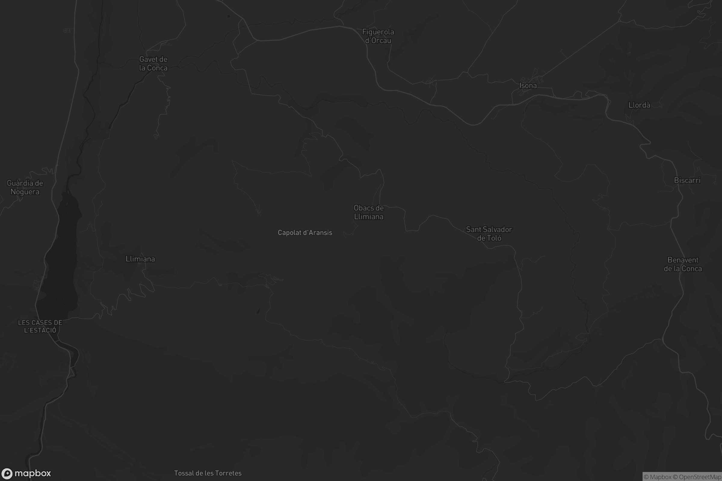 Mapa de Gavet de la Conca