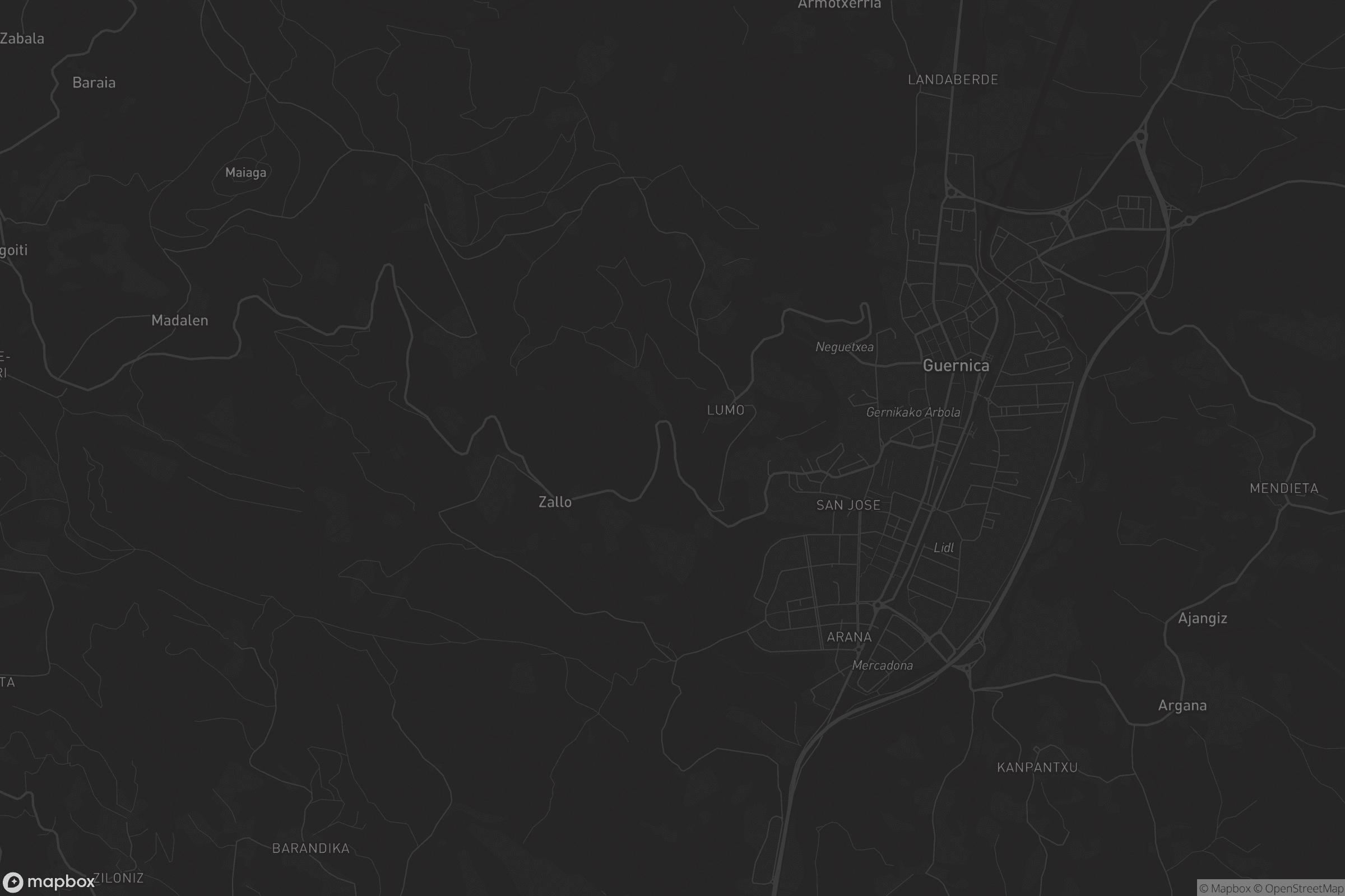 Mapa de Gernika-Lumo