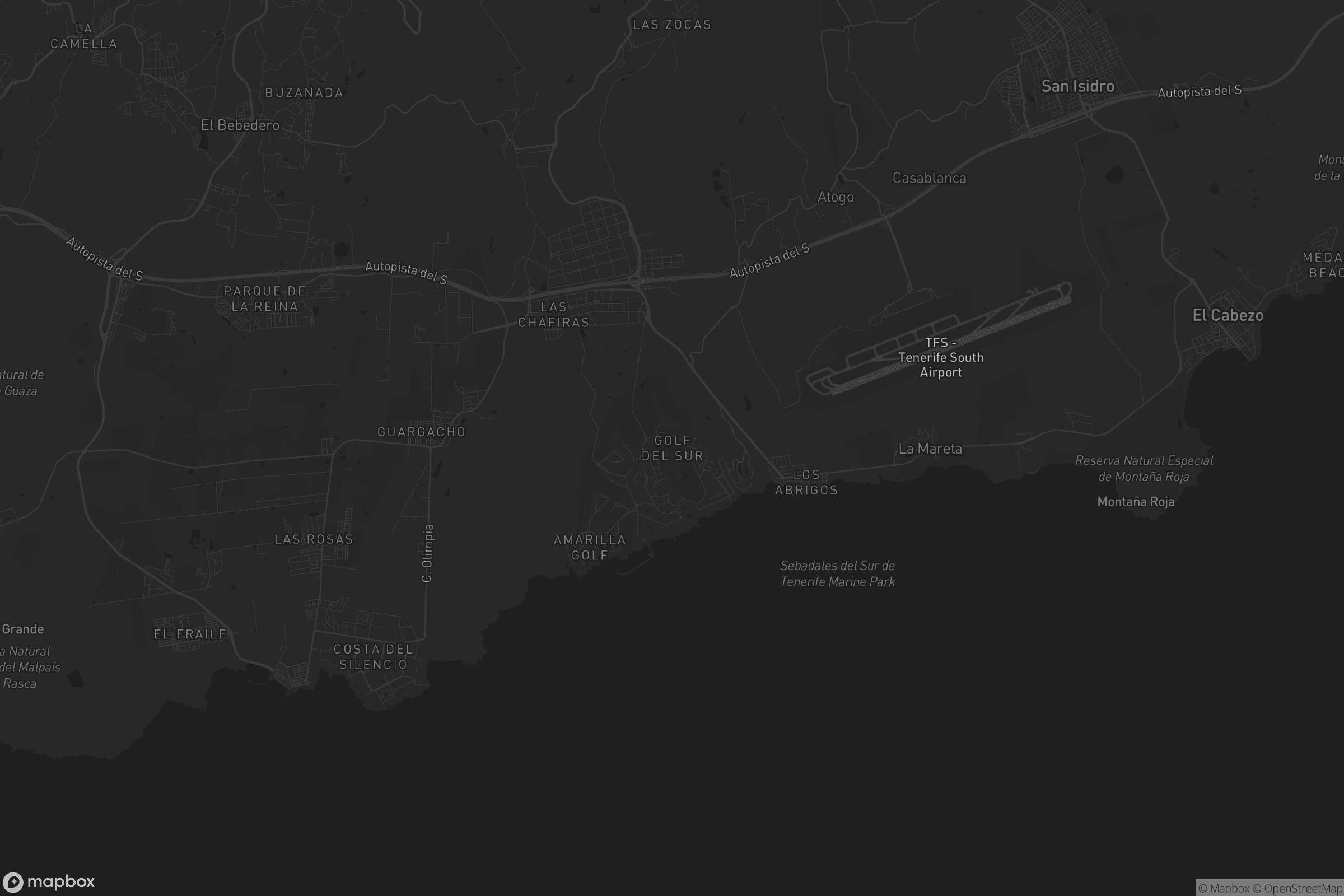 Mapa de Golf del Sur