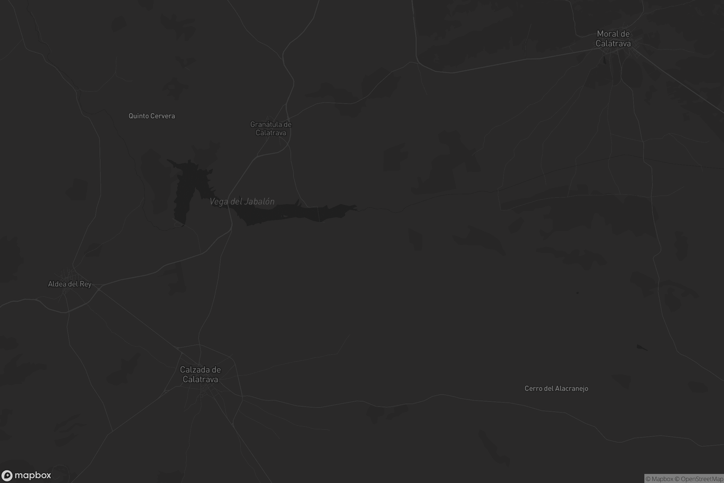 Mapa de Granátula de Calatrava