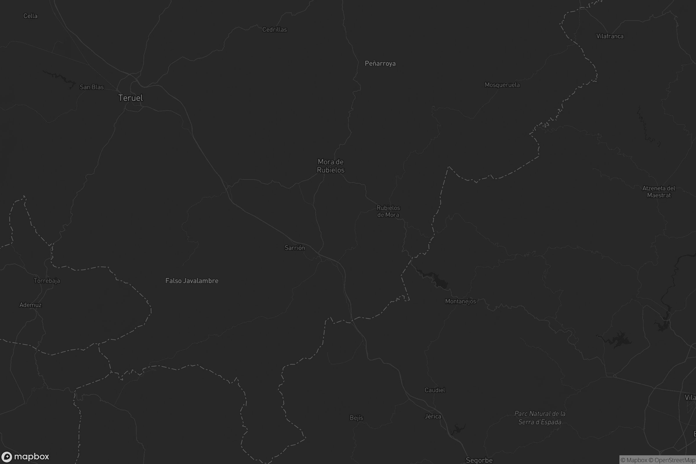 Mapa de Gúdar-Javalambre