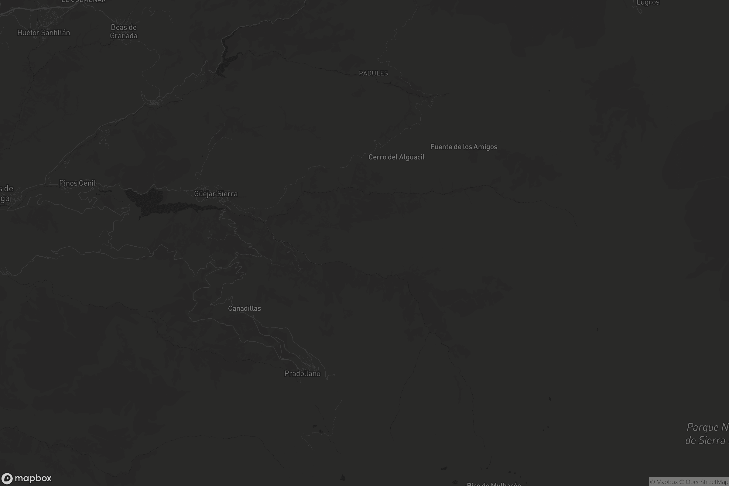 Mapa de Güéjar Sierra