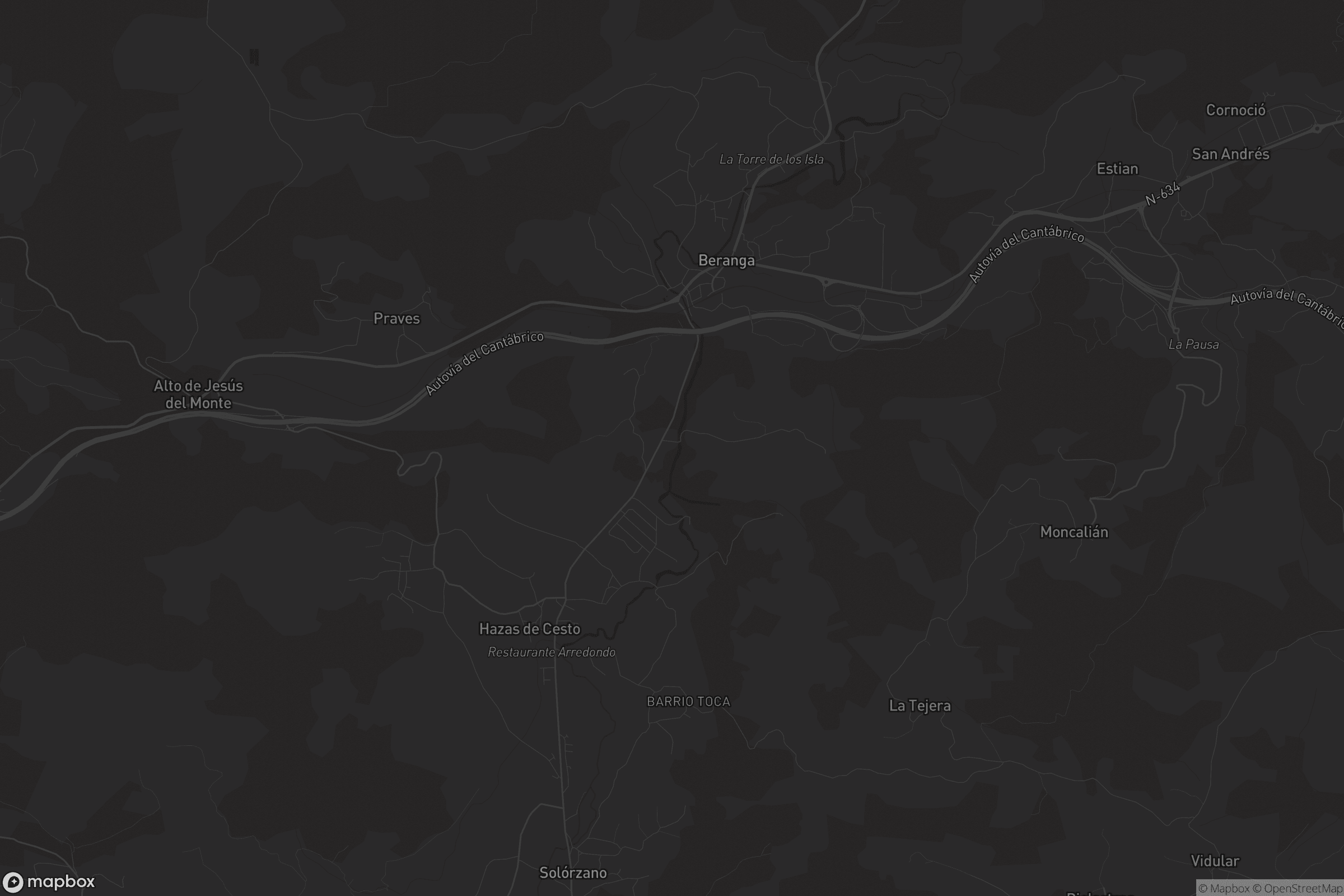 Mapa de Hazas de Cesto